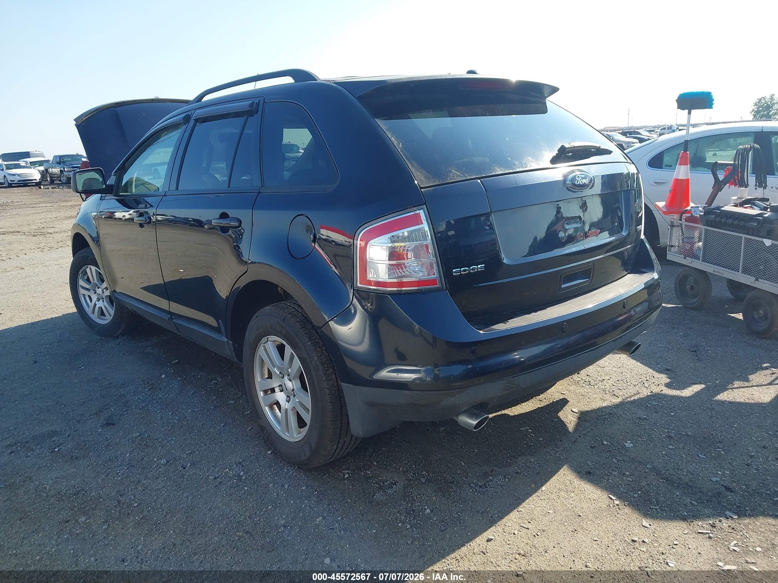 2008 Ford Edge Sel Black vin: 2FMDK38C98BA60215