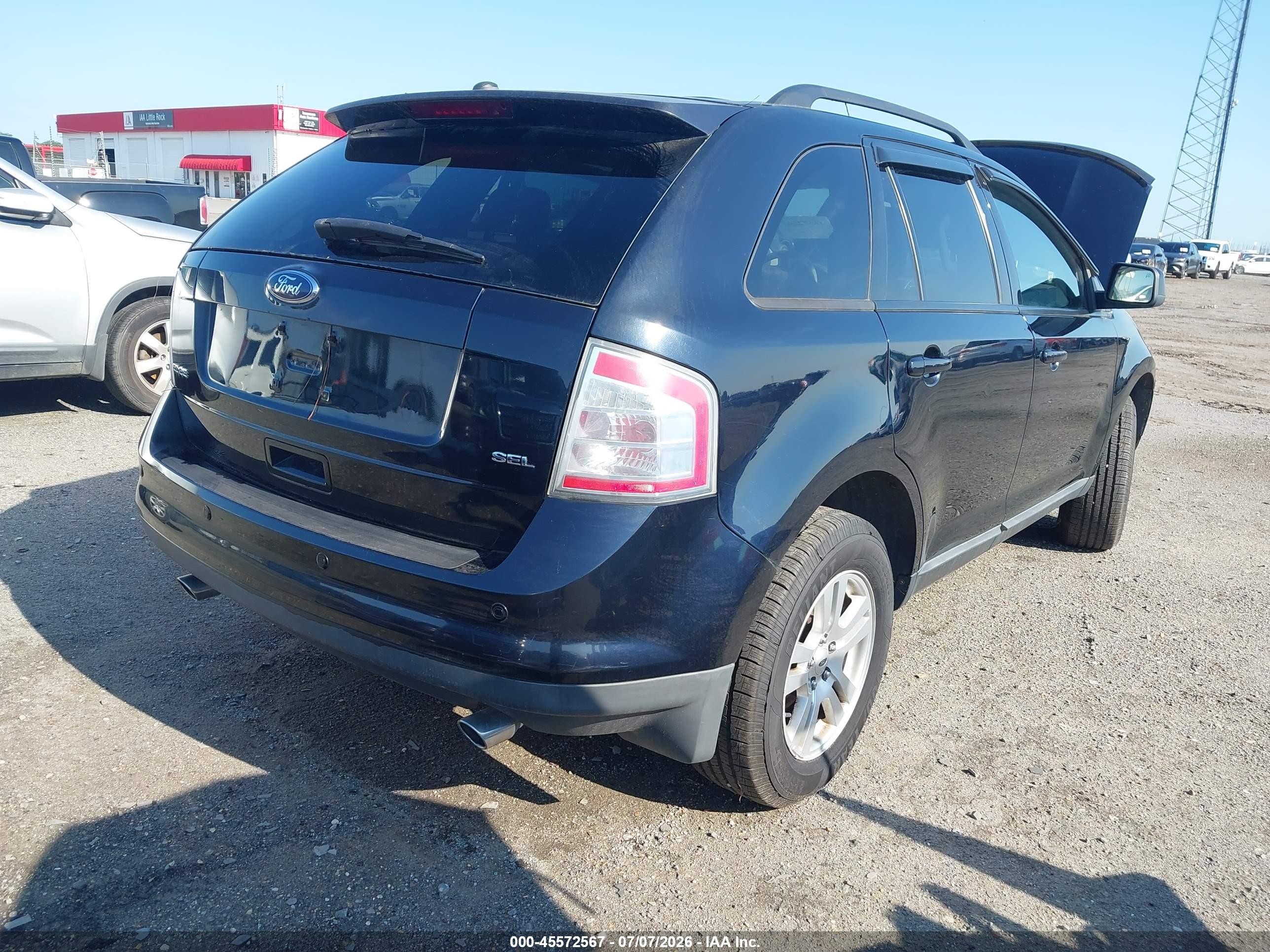 2008 Ford Edge Sel Black vin: 2FMDK38C98BA60215
