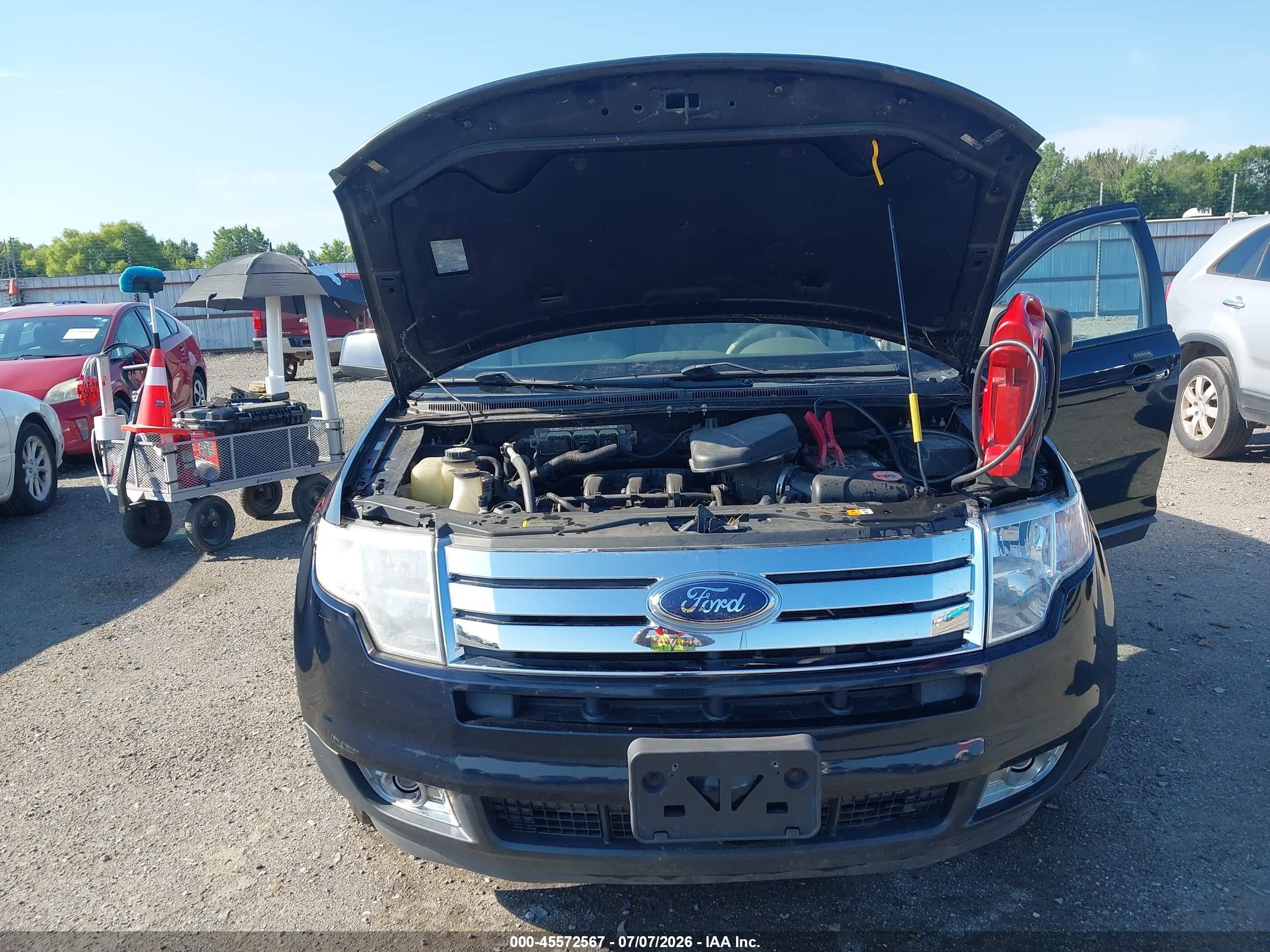 2008 Ford Edge Sel Black vin: 2FMDK38C98BA60215