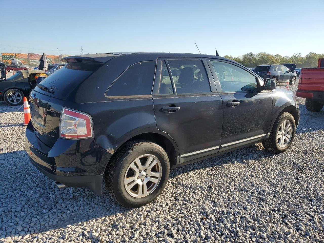 2008 Ford Edge Black vin: 2FMDK38C98BB11552