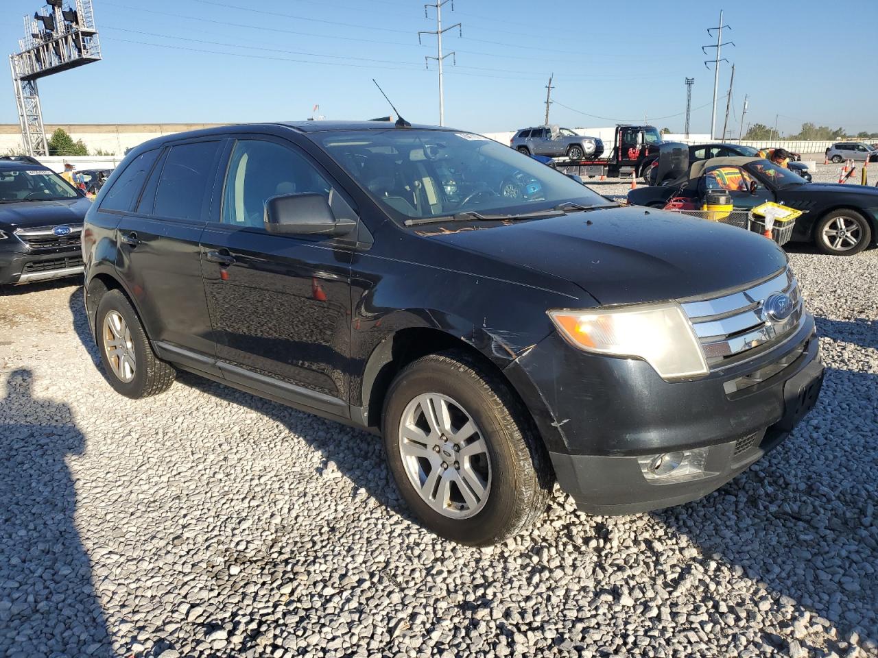 2008 Ford Edge Black vin: 2FMDK38C98BB11552