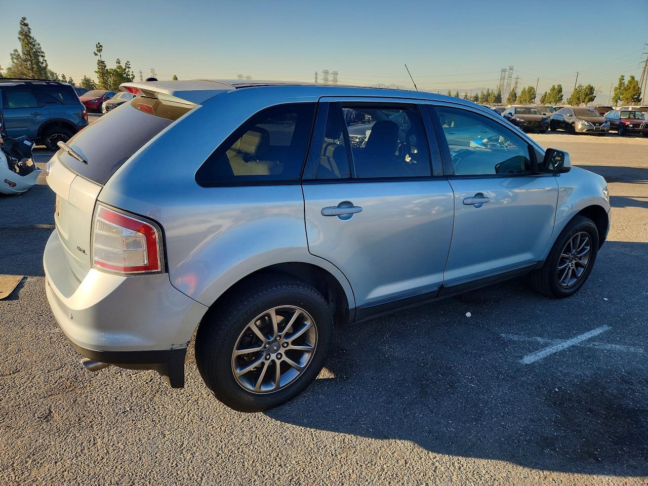 2008 Ford Edge Sel Blue vin: 2FMDK38C98BB23362