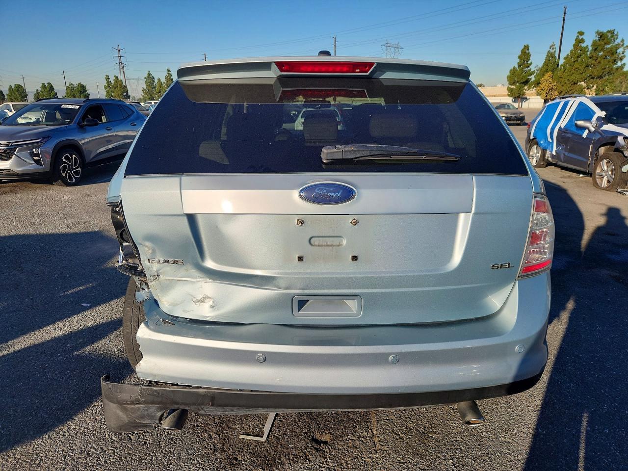 2008 Ford Edge Sel Blue vin: 2FMDK38C98BB23362