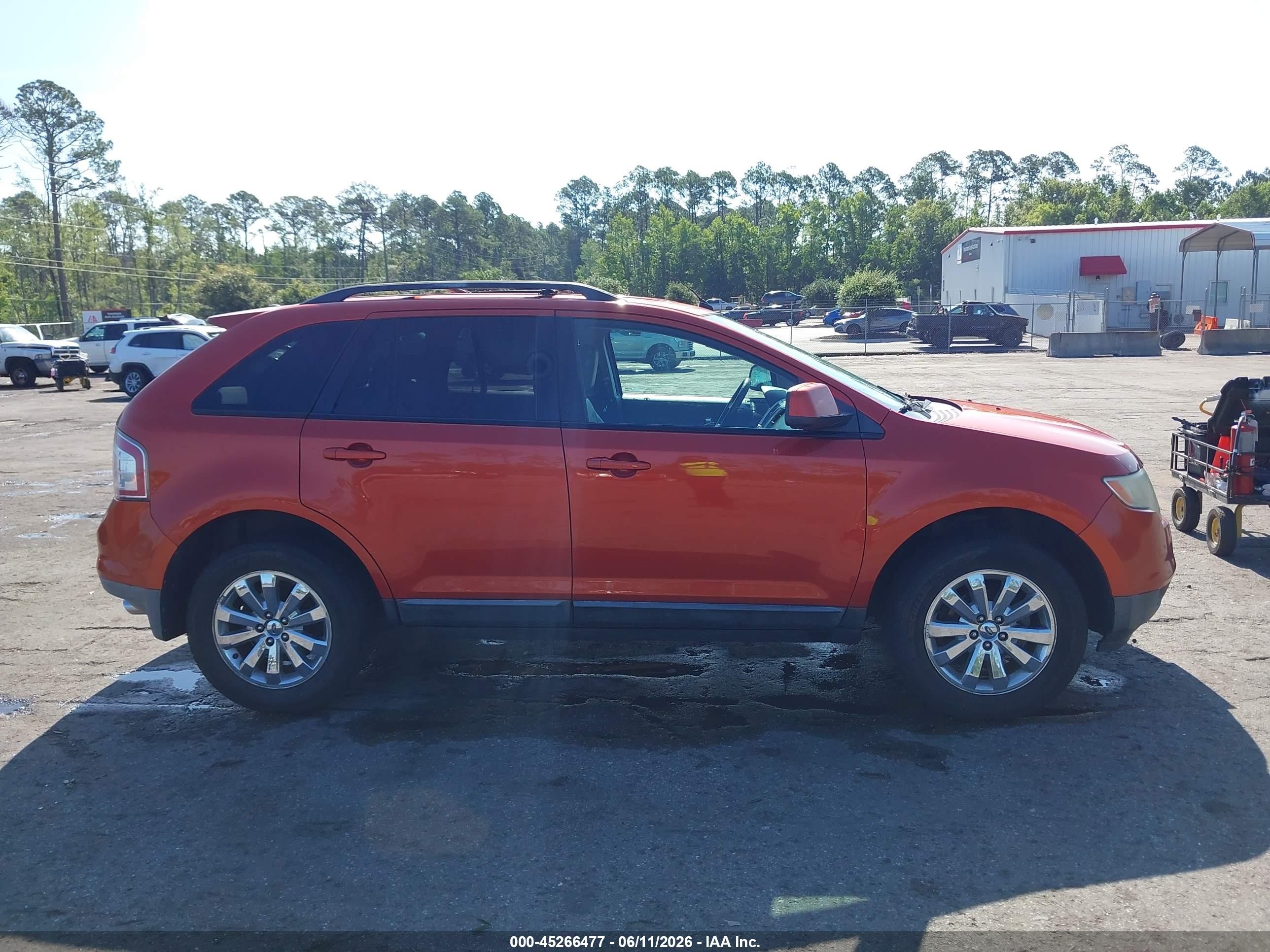 2008 Ford Edge Sel Orange vin: 2FMDK38C98BB48245