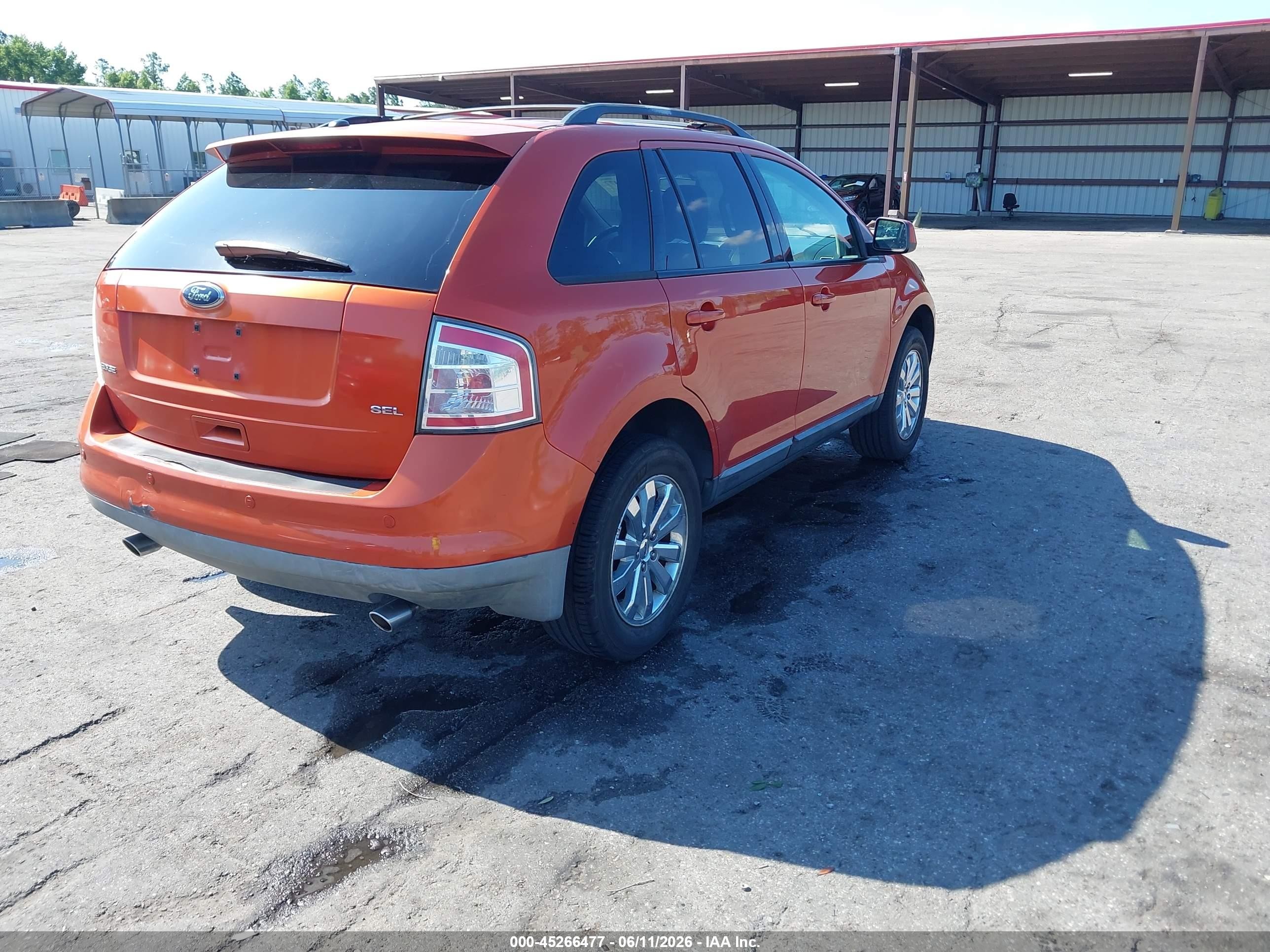 2008 Ford Edge Sel Orange vin: 2FMDK38C98BB48245