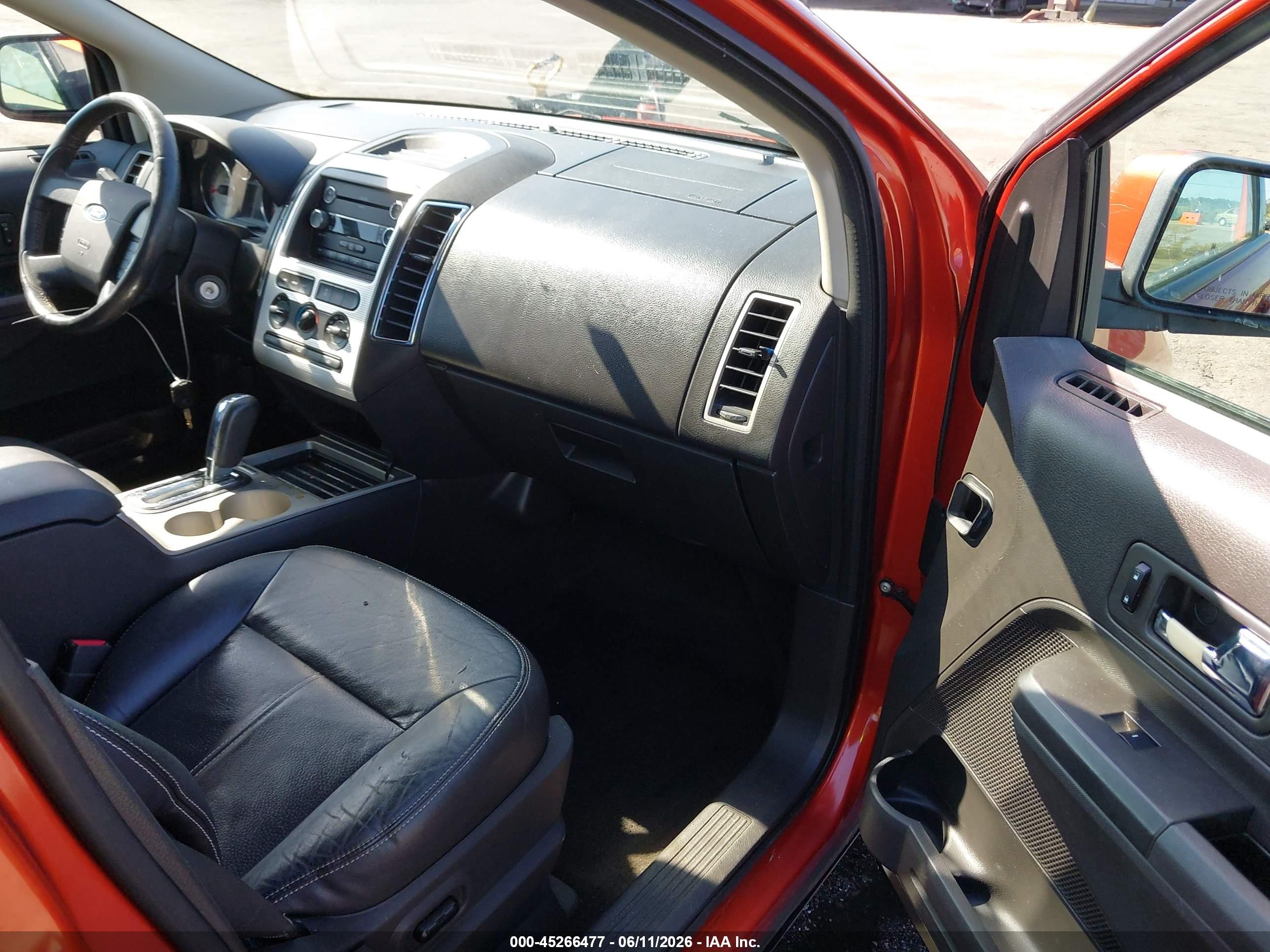2008 Ford Edge Sel Orange vin: 2FMDK38C98BB48245