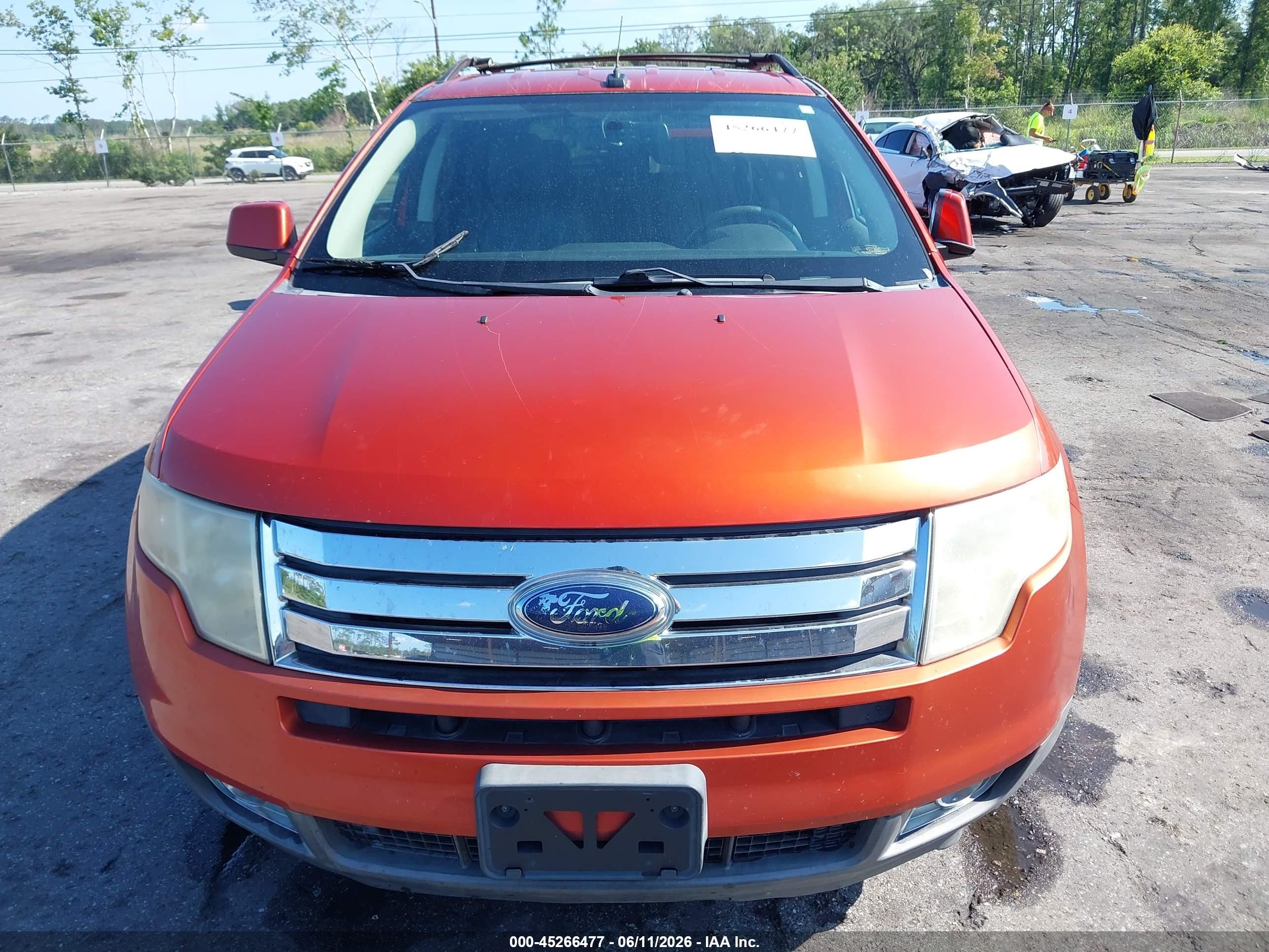 2008 Ford Edge Sel Orange vin: 2FMDK38C98BB48245