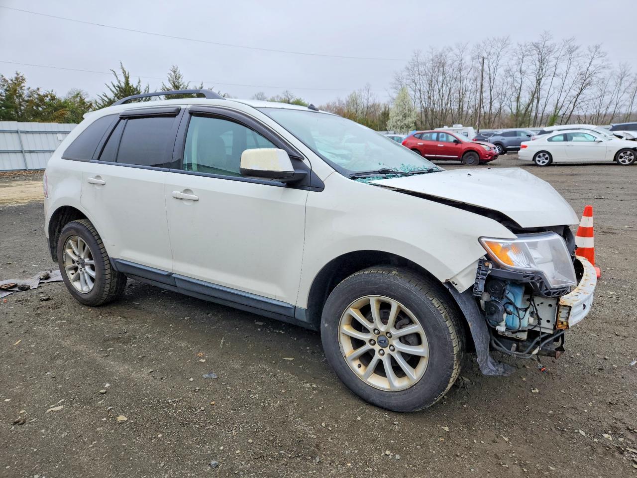 2009 Ford Edge Sel White vin: 2FMDK38C99BA59387