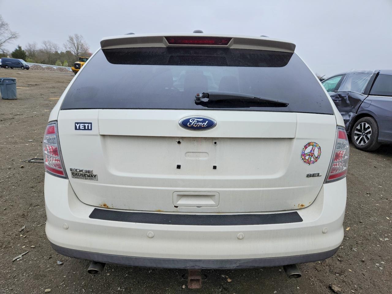 2009 Ford Edge Sel White vin: 2FMDK38C99BA59387