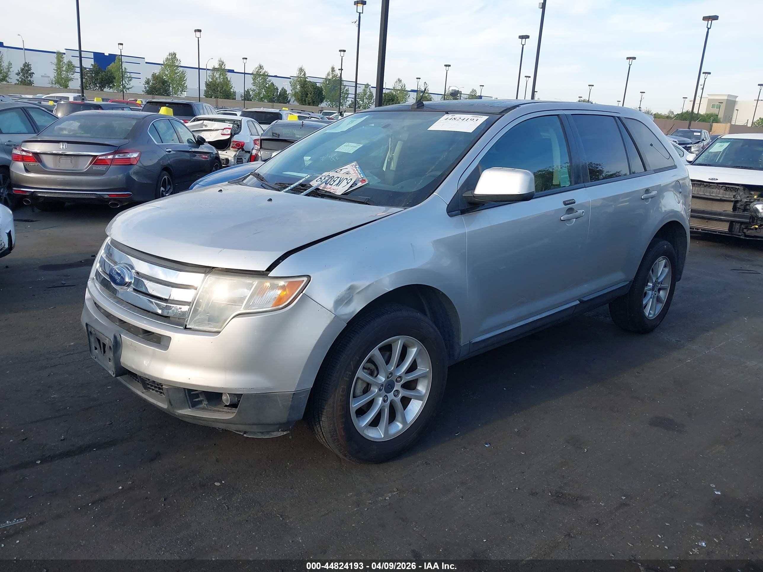 2009 Ford Edge Sel Серебряный vin: 2FMDK38C99BA61012