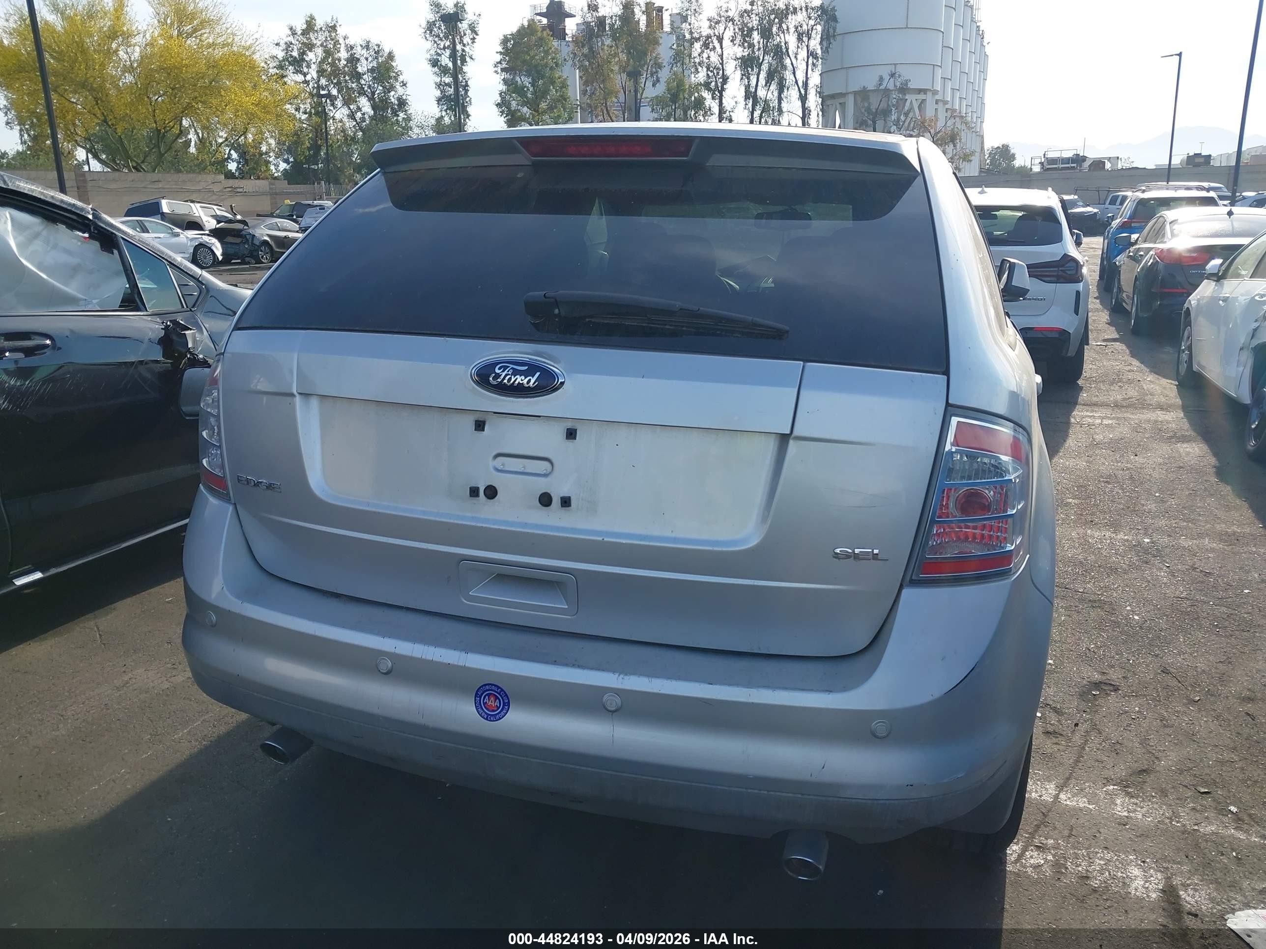 2009 Ford Edge Sel Серебряный vin: 2FMDK38C99BA61012