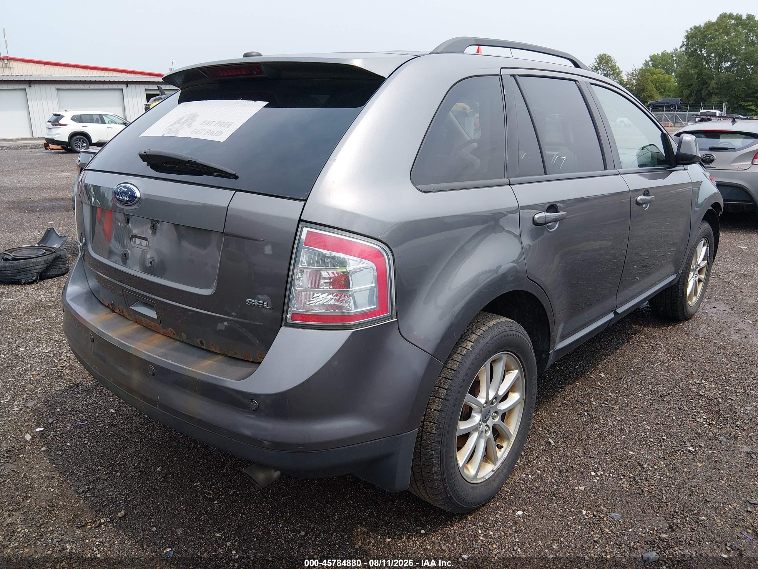 2009 Ford Edge Sel Gray vin: 2FMDK38C99BA87190
