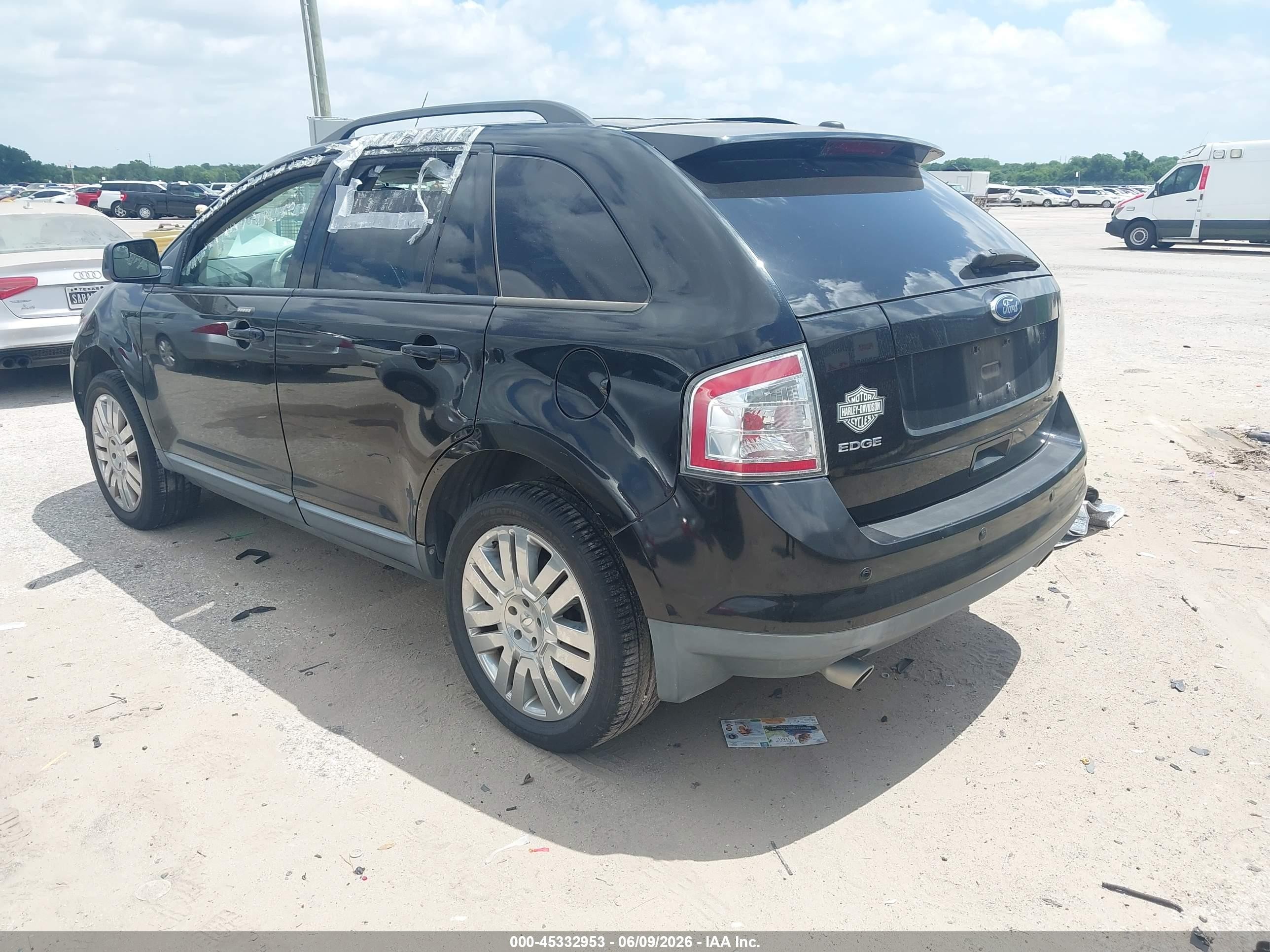 2009 Ford Edge Sel Black vin: 2FMDK38C99BA96987