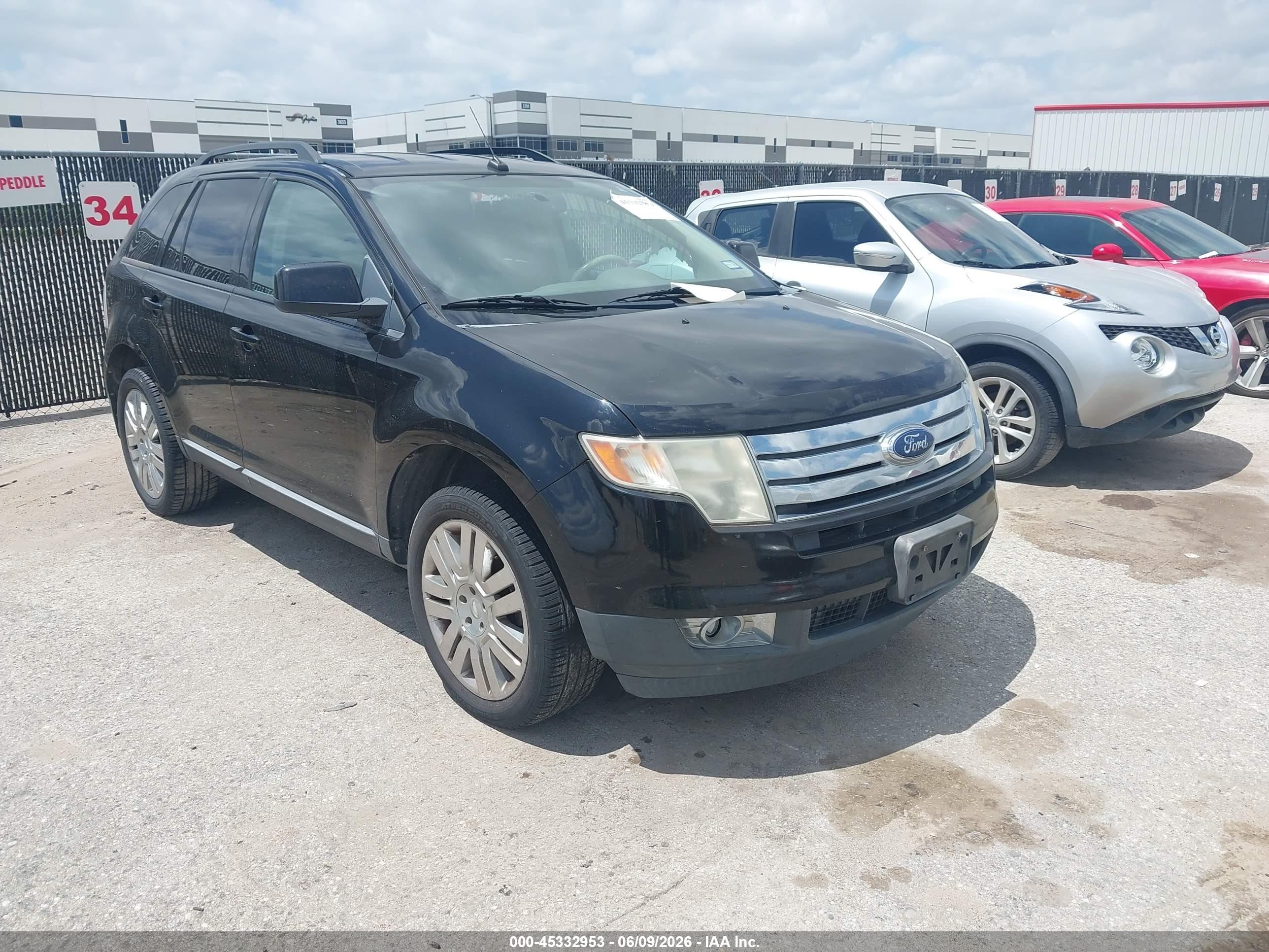 2009 Ford Edge Sel Black vin: 2FMDK38C99BA96987