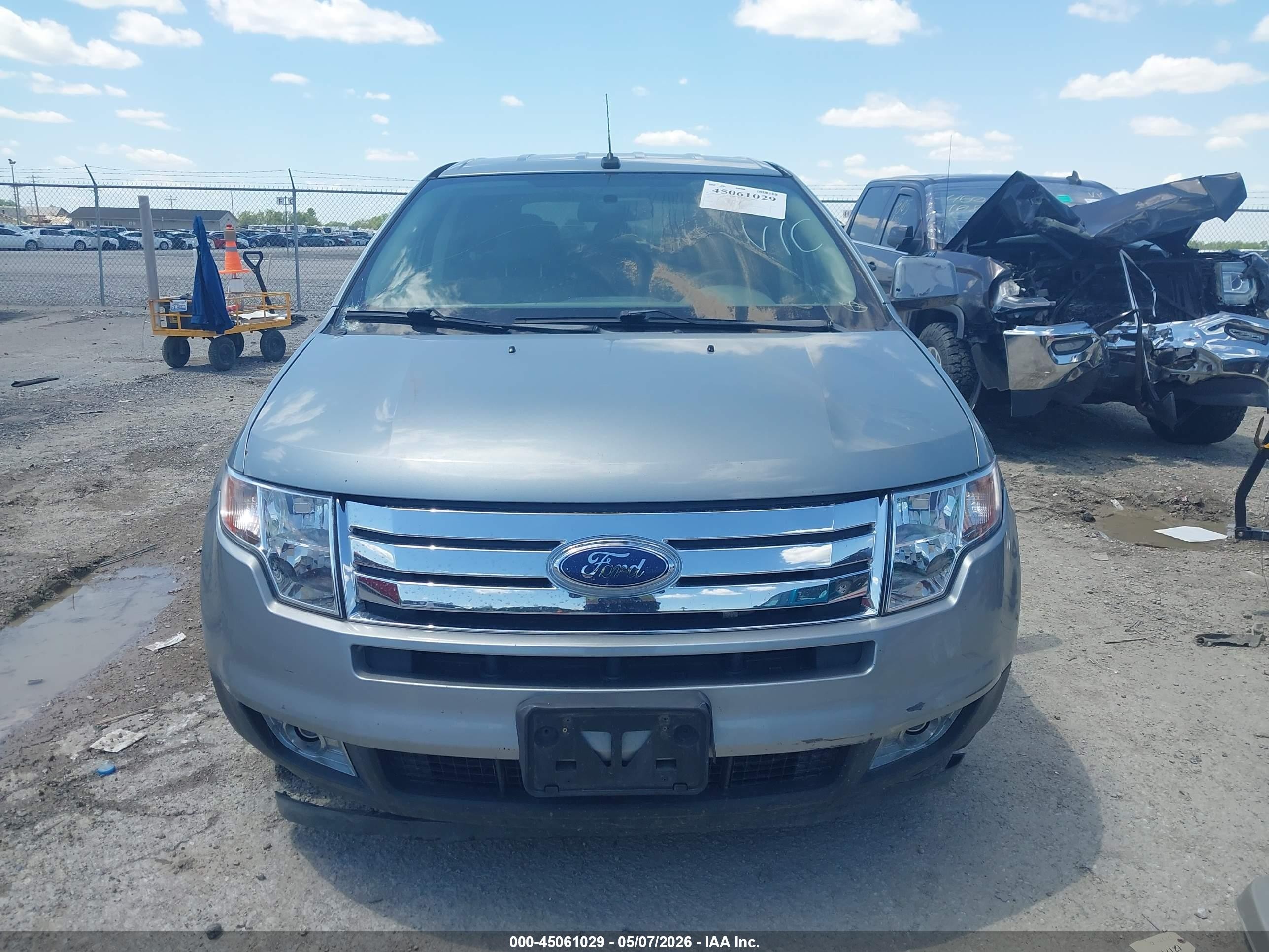 2007 Ford Edge Sel Silver vin: 2FMDK38CX7BA50209