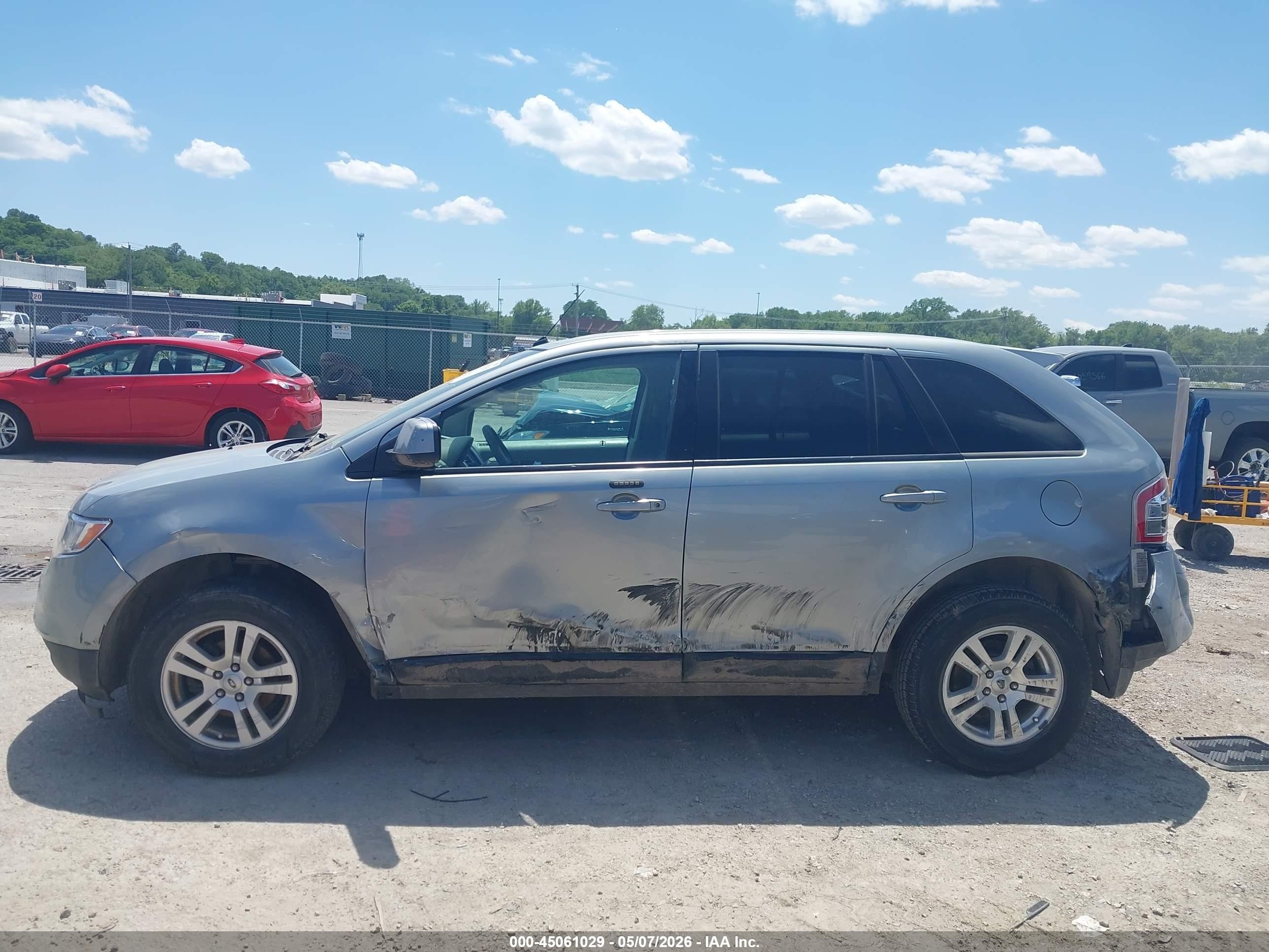 2007 Ford Edge Sel Silver vin: 2FMDK38CX7BA50209