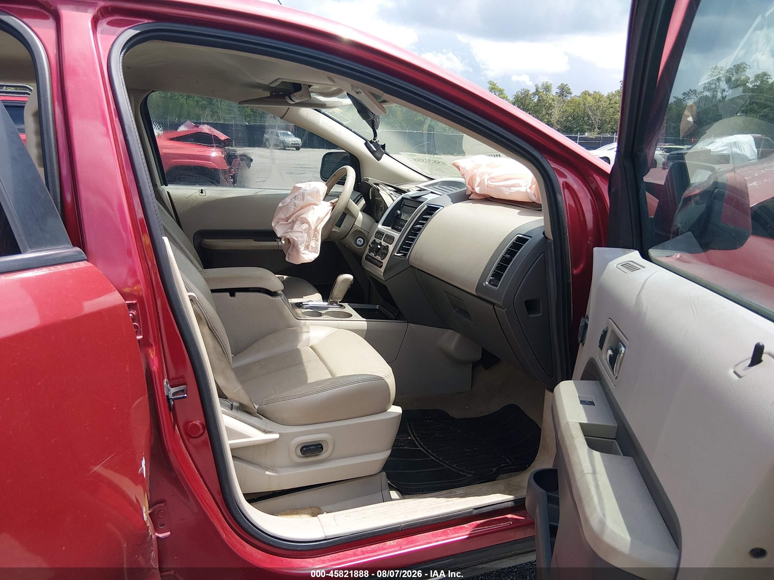2007 Ford Edge Sel Красный vin: 2FMDK38CX7BA75417