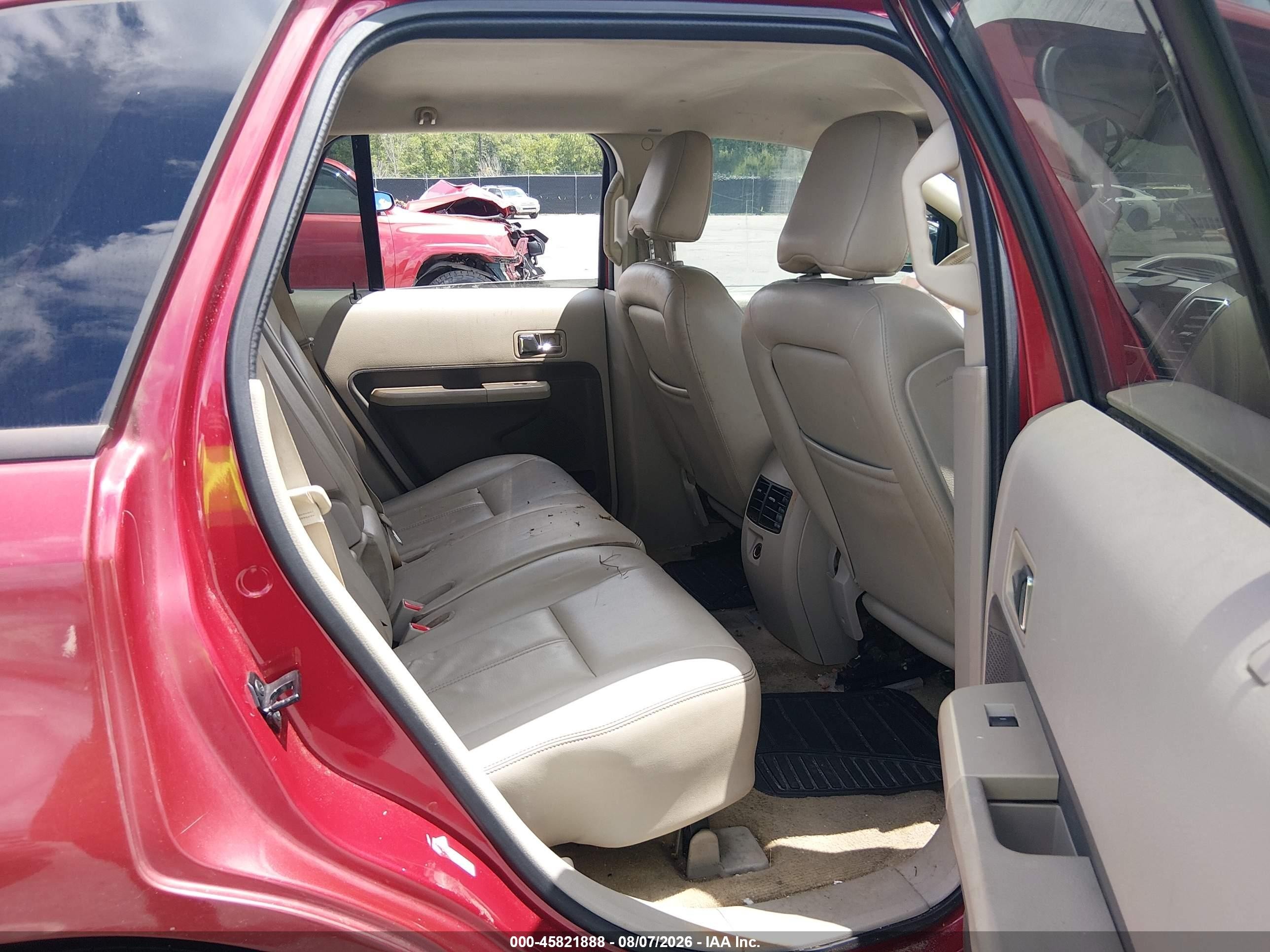 2007 Ford Edge Sel Красный vin: 2FMDK38CX7BA75417