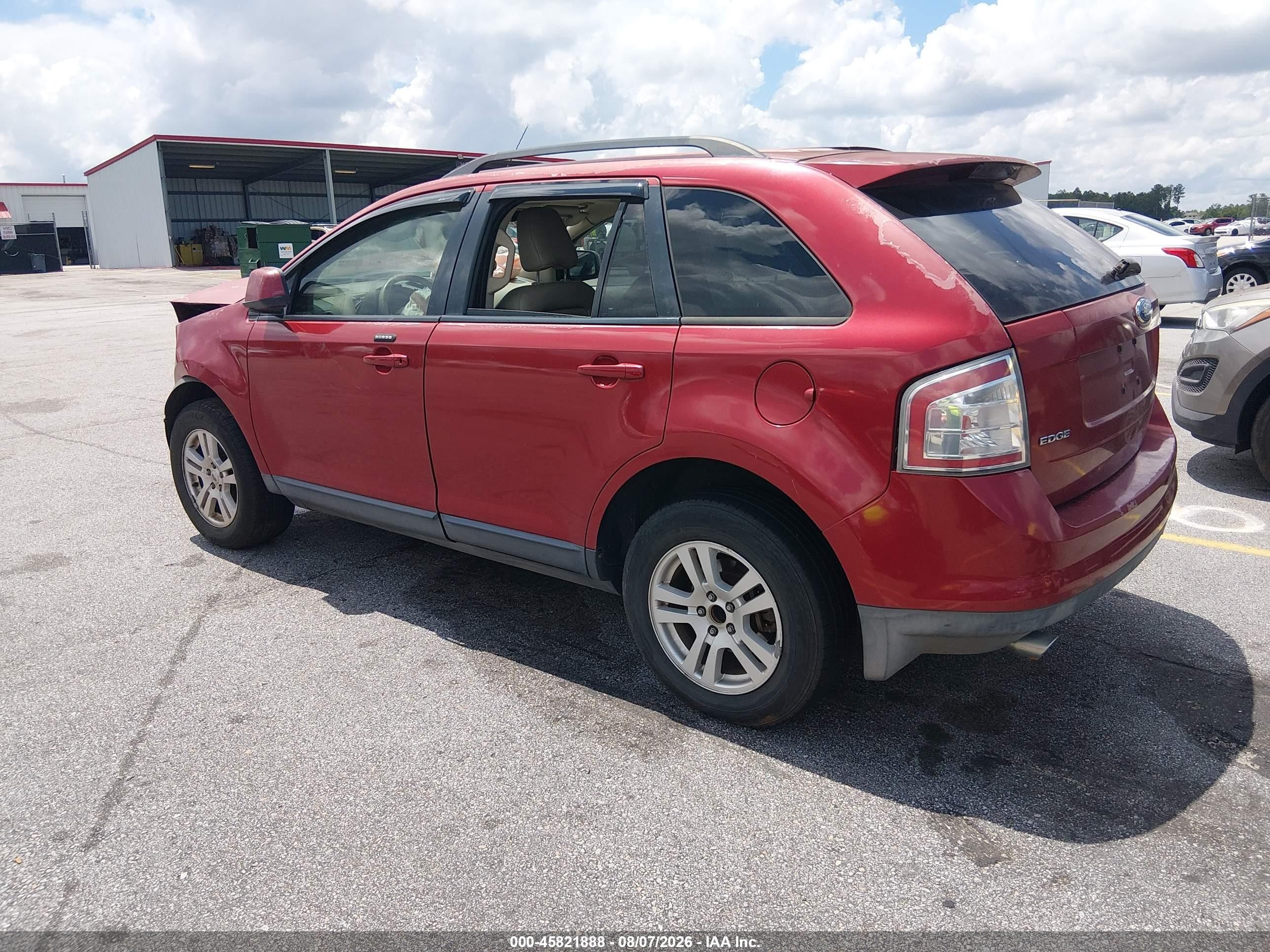 2007 Ford Edge Sel Красный vin: 2FMDK38CX7BA75417