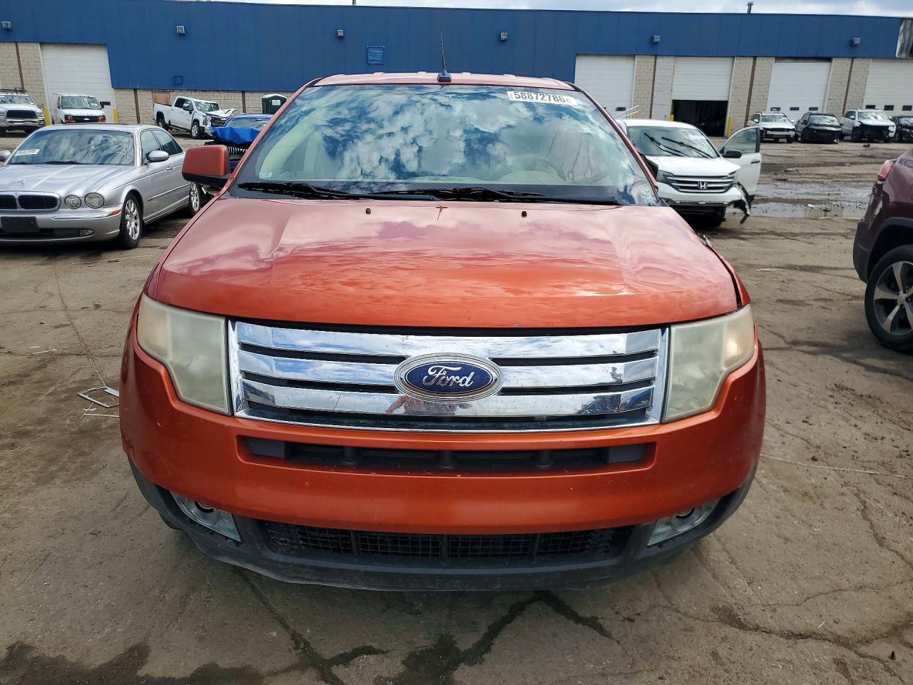 2007 Ford Edge Sel Orange vin: 2FMDK38CX7BB06049