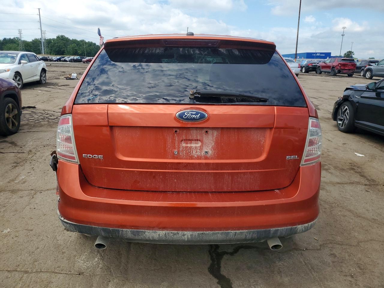 2007 Ford Edge Sel Orange vin: 2FMDK38CX7BB06049