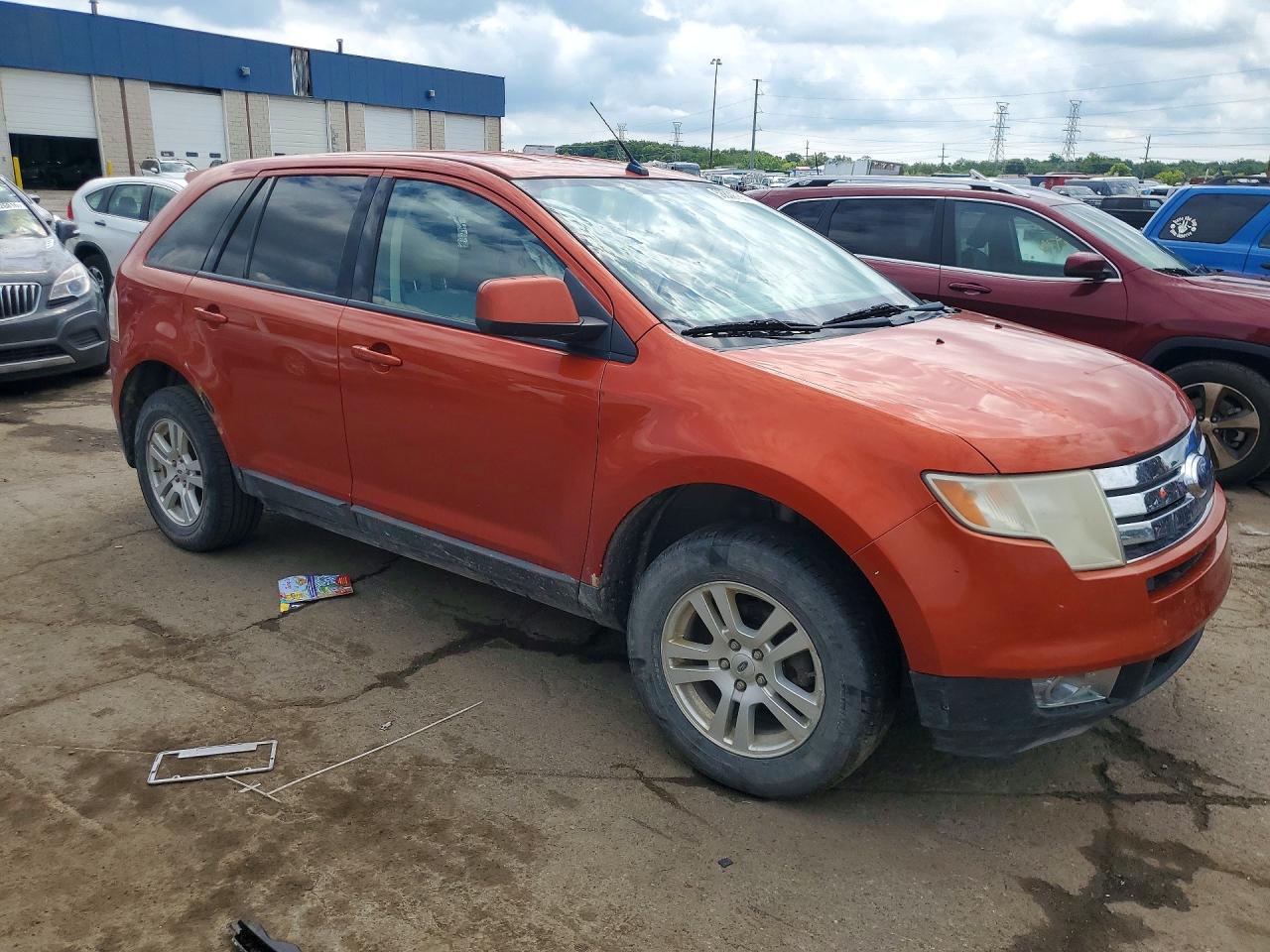 2007 Ford Edge Sel Orange vin: 2FMDK38CX7BB06049