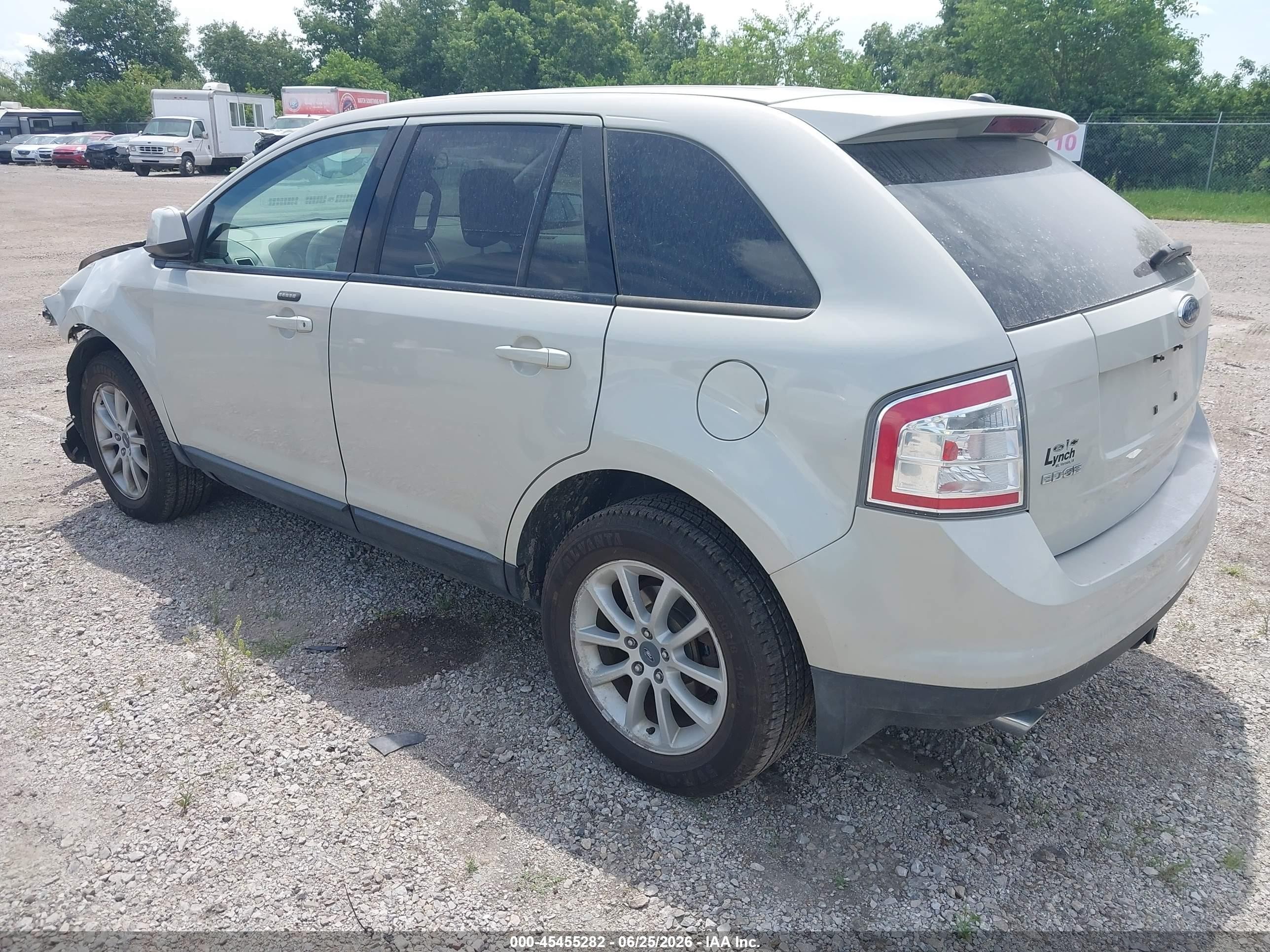 2007 Ford Edge Sel Beige vin: 2FMDK38CX7BB64940