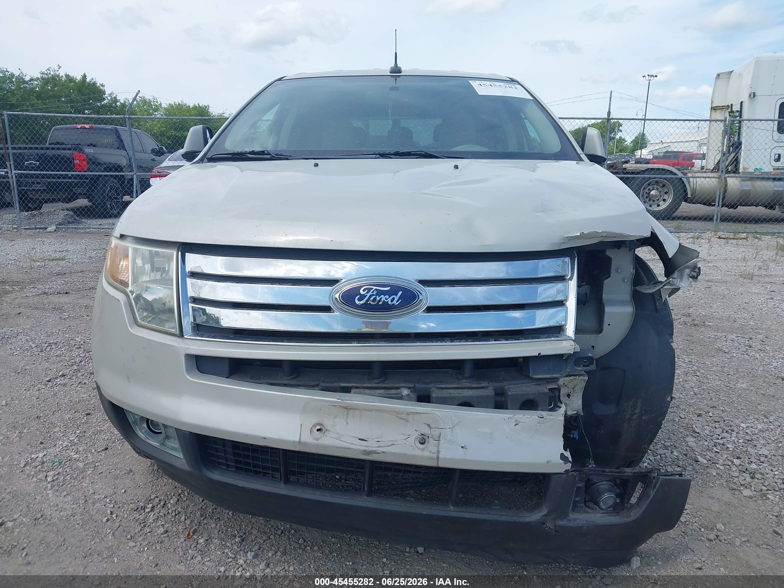 2007 Ford Edge Sel Beige vin: 2FMDK38CX7BB64940