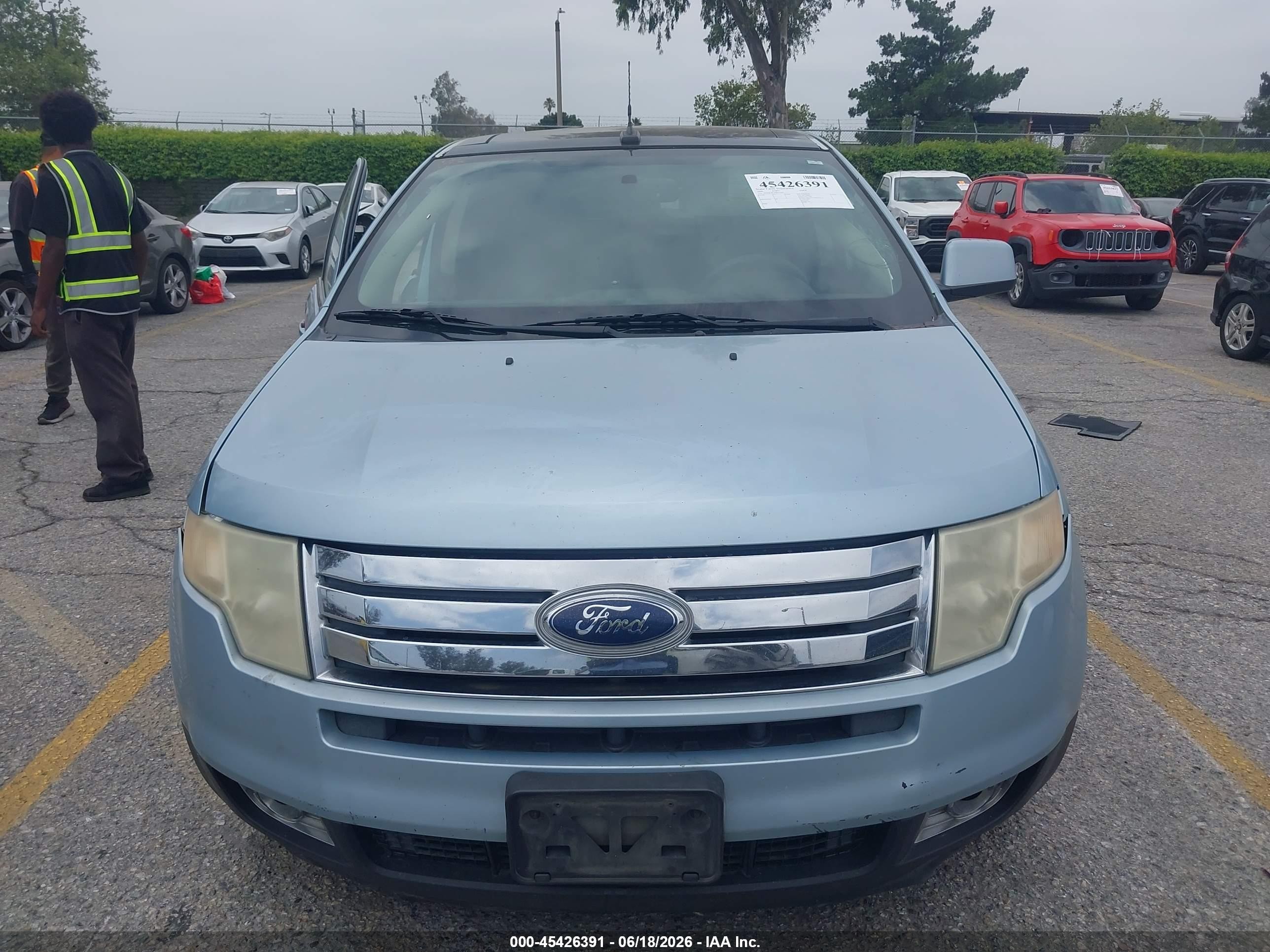 2008 Ford Edge Sel Blue vin: 2FMDK38CX8BA14683
