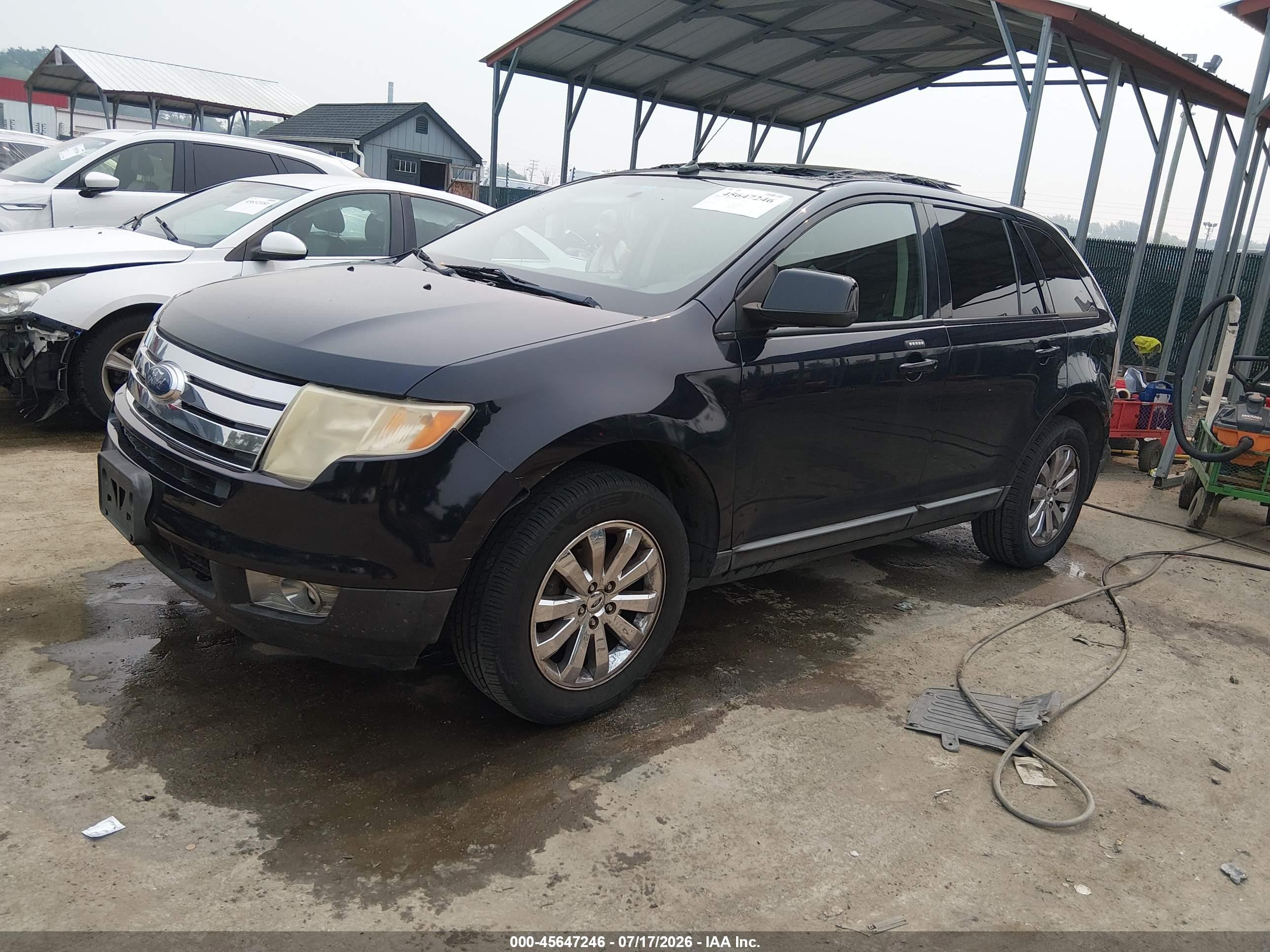 2008 Ford Edge Sel Blue vin: 2FMDK38CX8BA61552