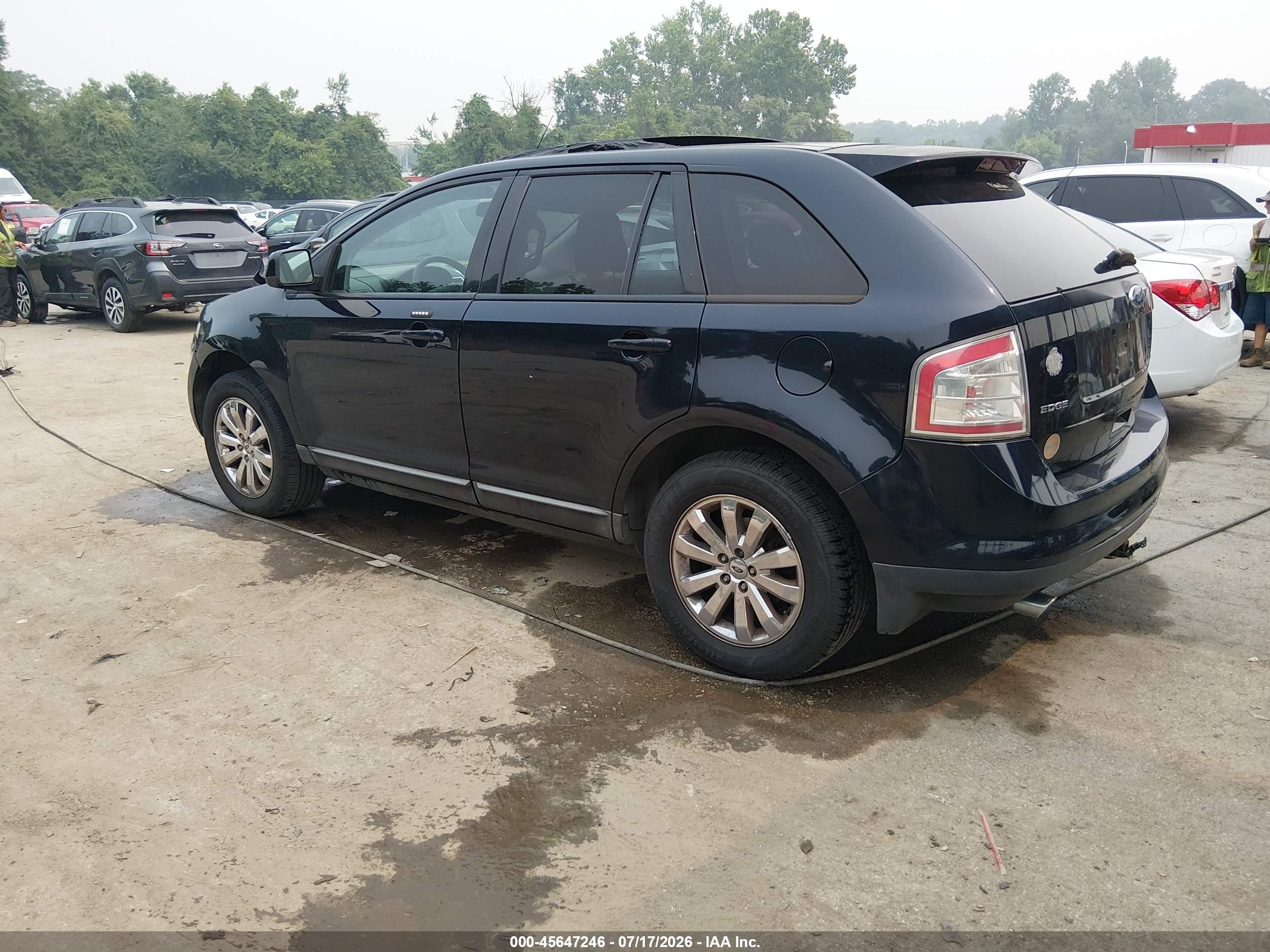 2008 Ford Edge Sel Blue vin: 2FMDK38CX8BA61552
