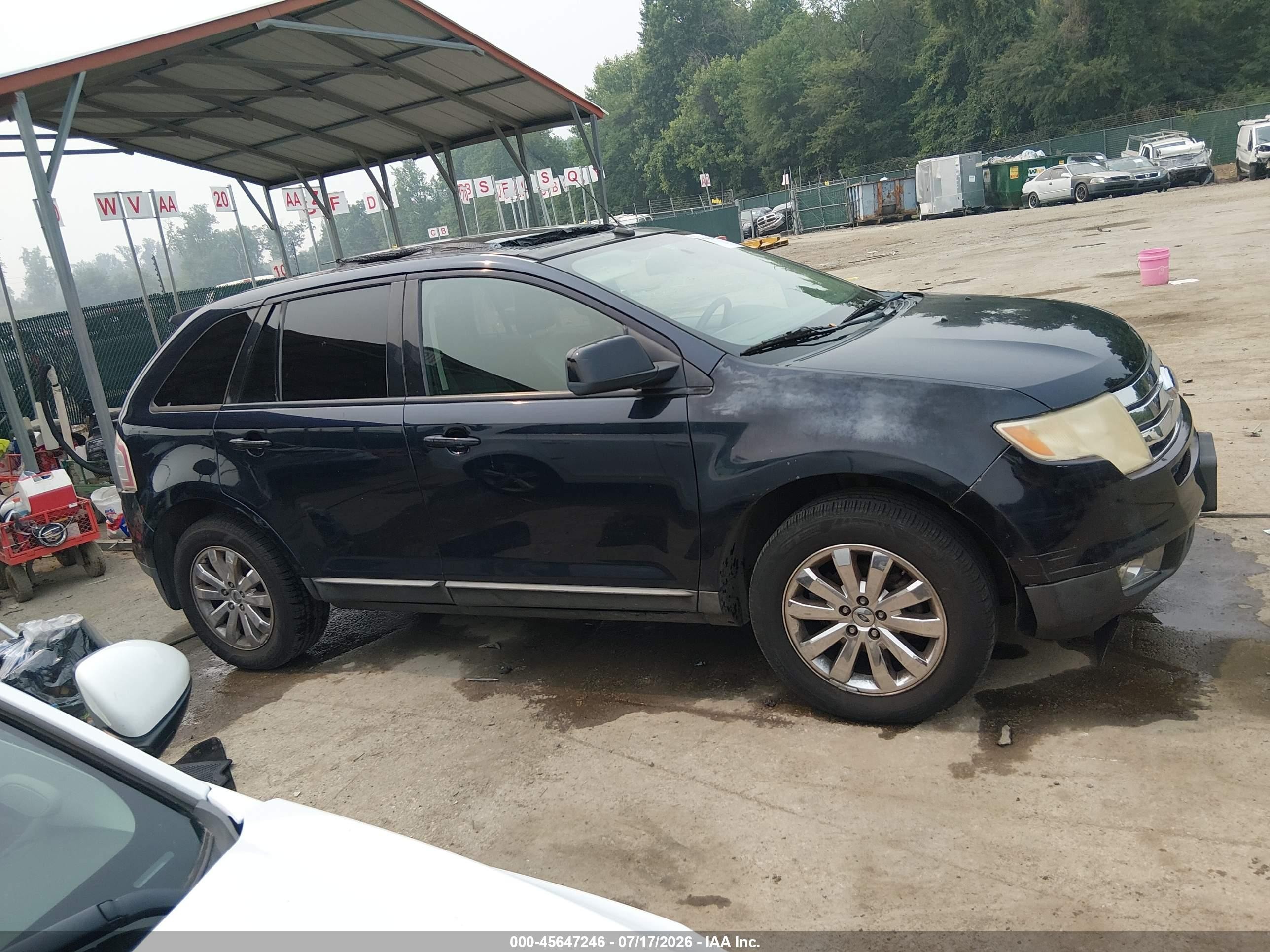 2008 Ford Edge Sel Blue vin: 2FMDK38CX8BA61552