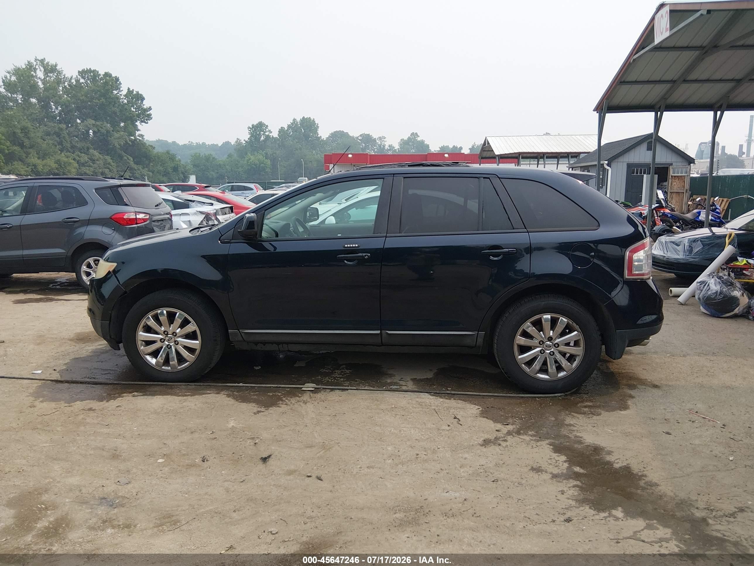 2008 Ford Edge Sel Blue vin: 2FMDK38CX8BA61552