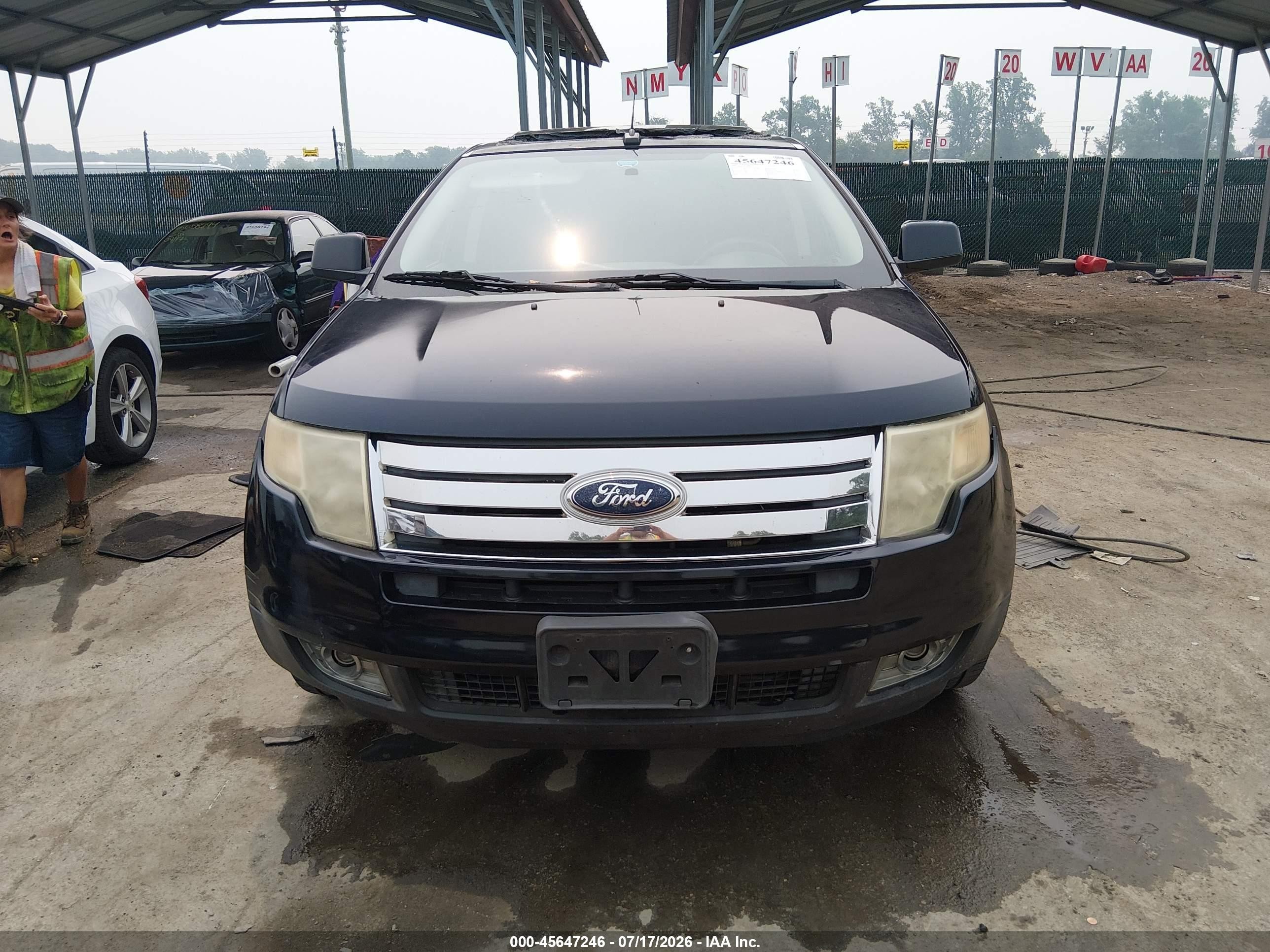 2008 Ford Edge Sel Blue vin: 2FMDK38CX8BA61552