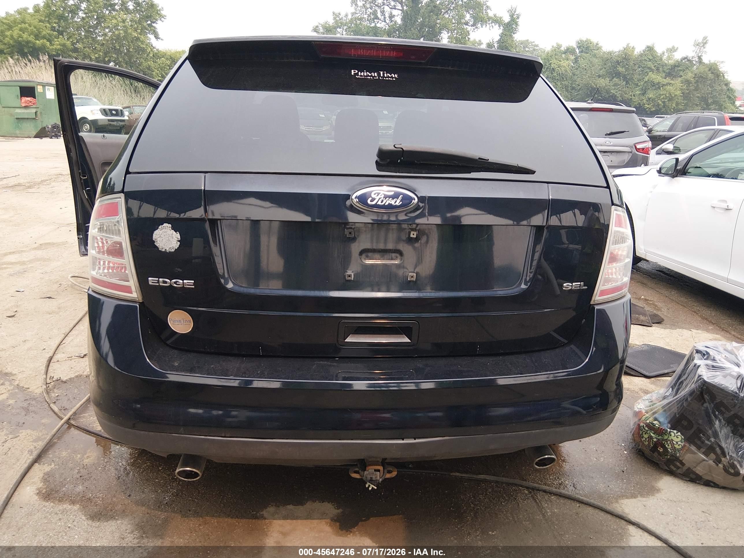 2008 Ford Edge Sel Blue vin: 2FMDK38CX8BA61552