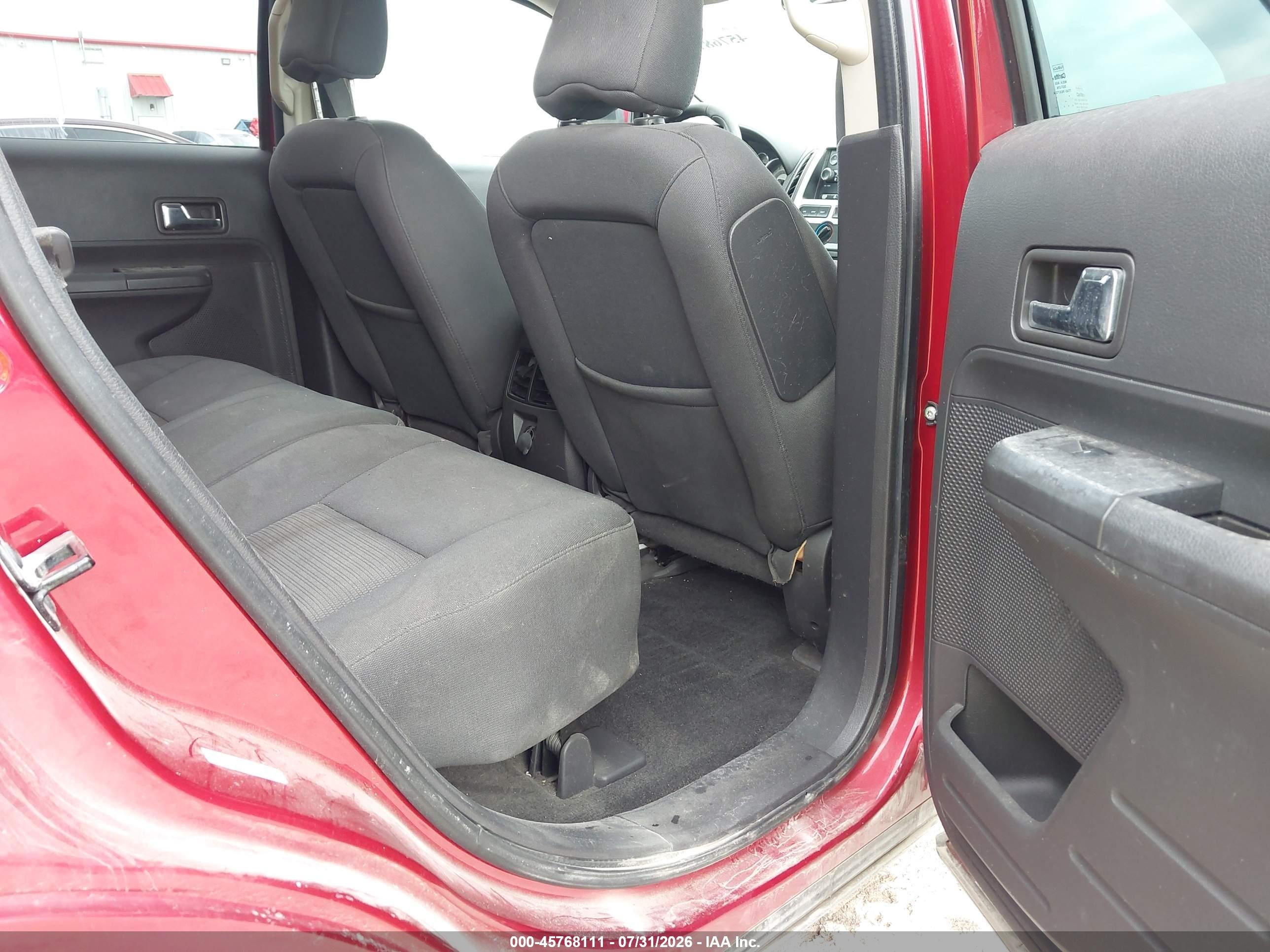 2008 Ford Edge Sel Red vin: 2FMDK38CX8BA99895