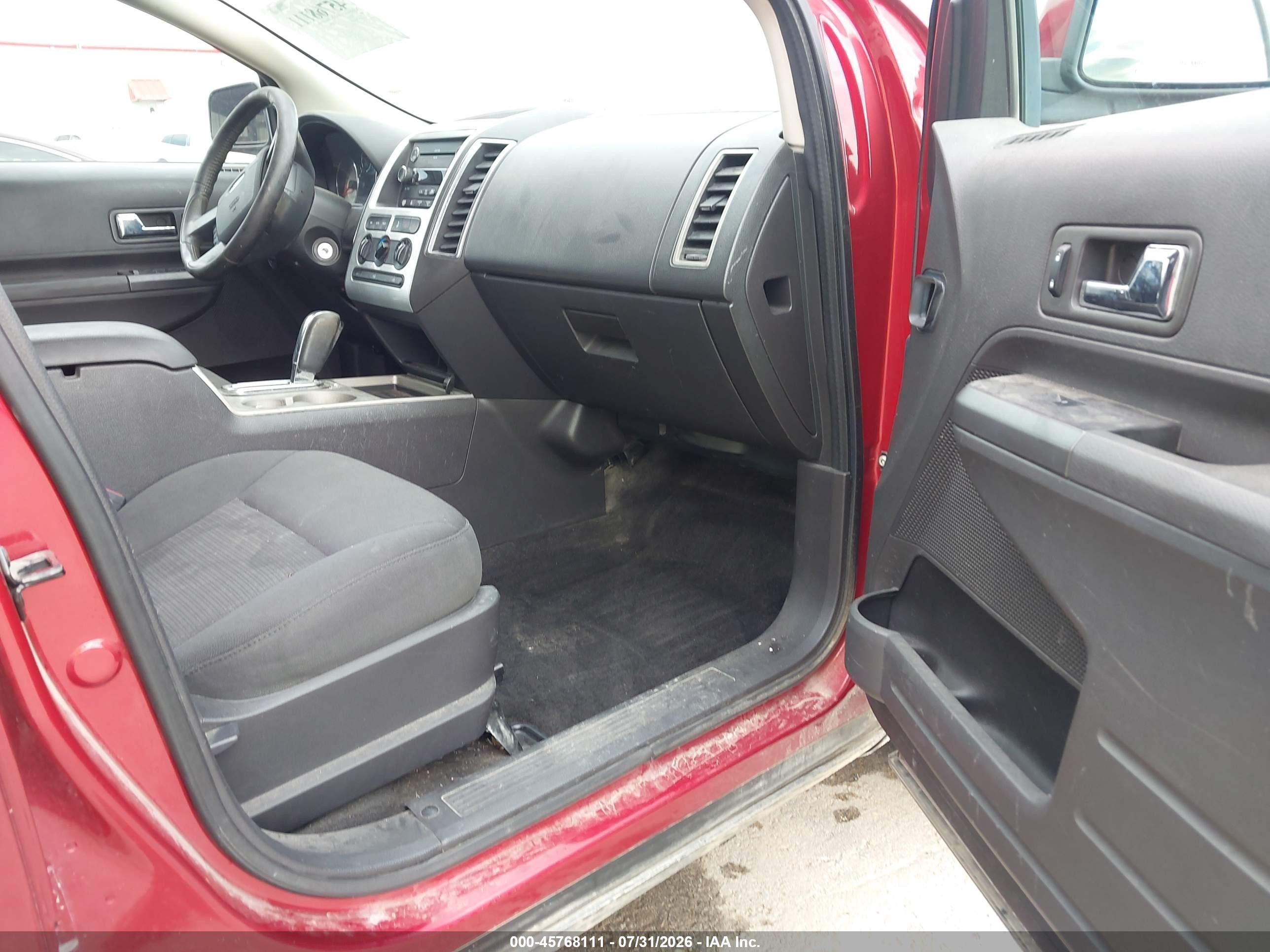 2008 Ford Edge Sel Red vin: 2FMDK38CX8BA99895