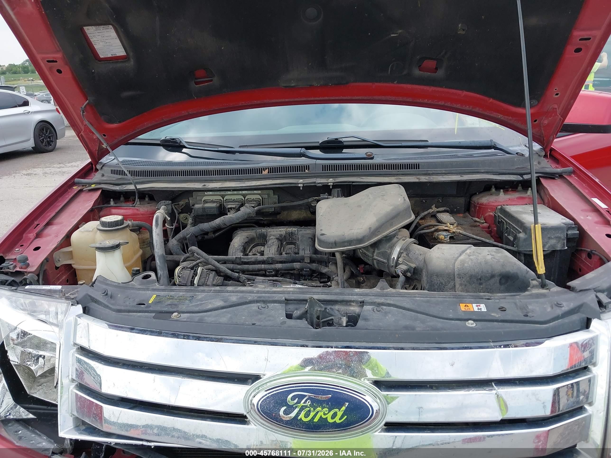 2008 Ford Edge Sel Red vin: 2FMDK38CX8BA99895