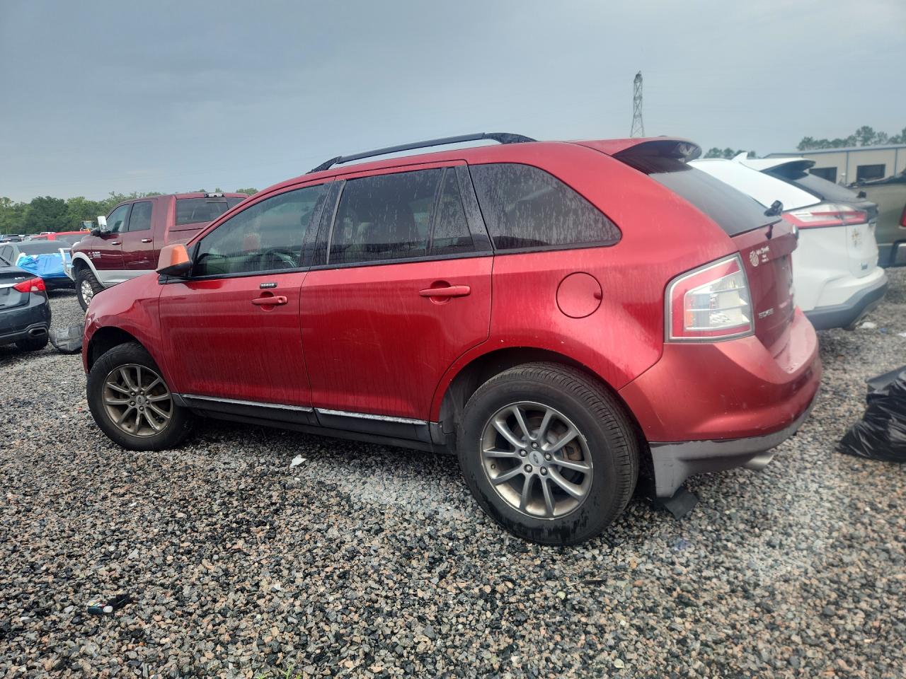 2008 Ford Edge Sel Red vin: 2FMDK38CX8BB45046