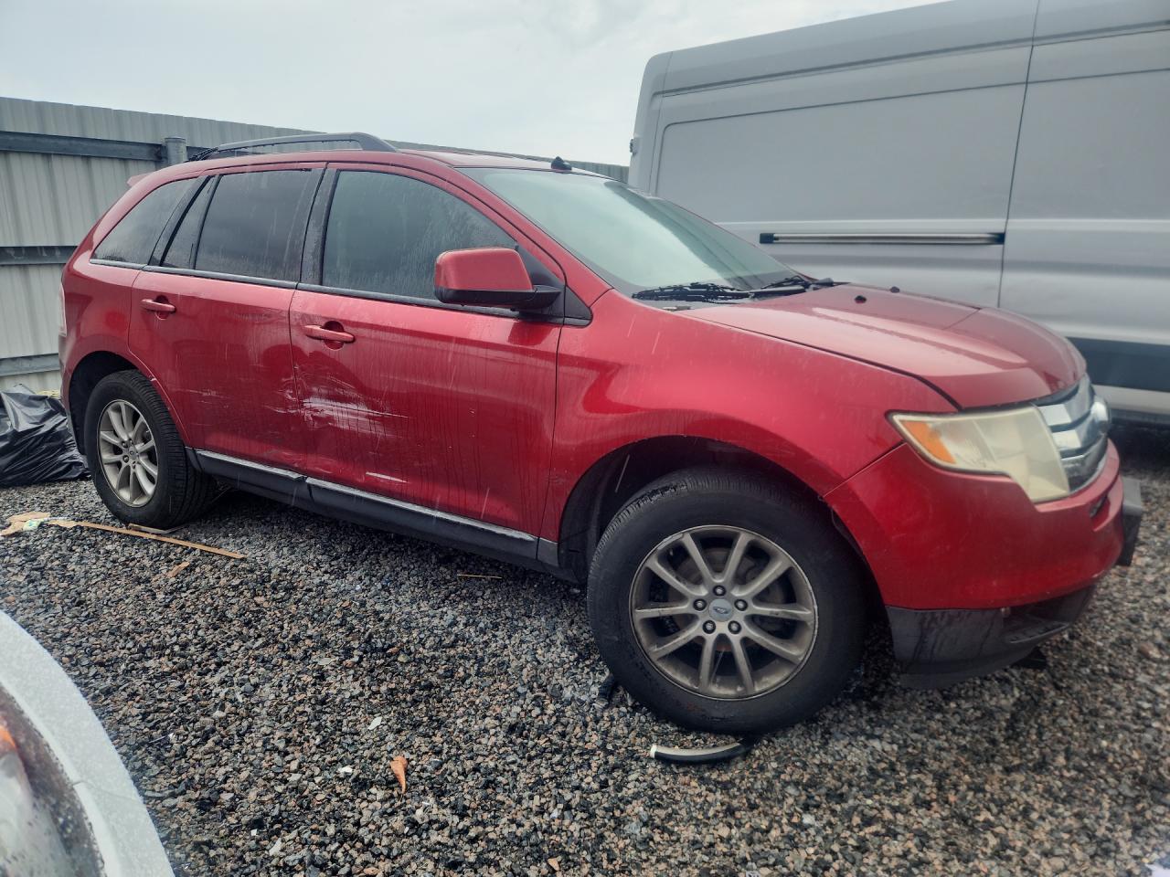 2008 Ford Edge Sel Red vin: 2FMDK38CX8BB45046