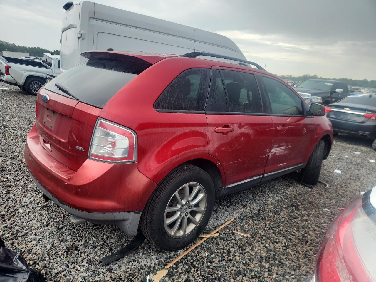 2008 Ford Edge Sel Red vin: 2FMDK38CX8BB45046