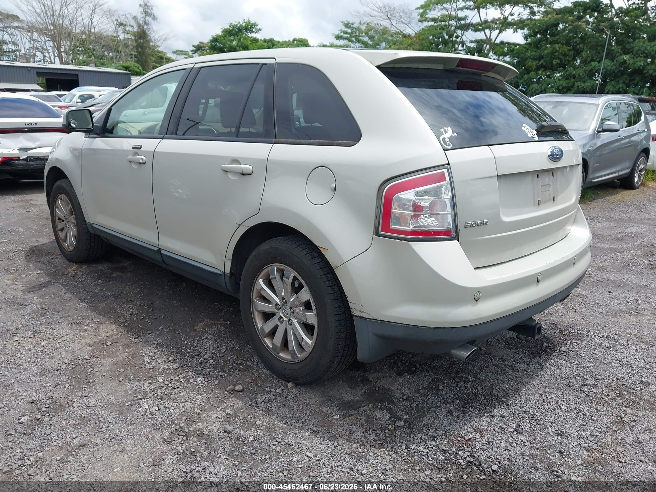 2007 Ford Edge Sel Plus White vin: 2FMDK39C07BB44405