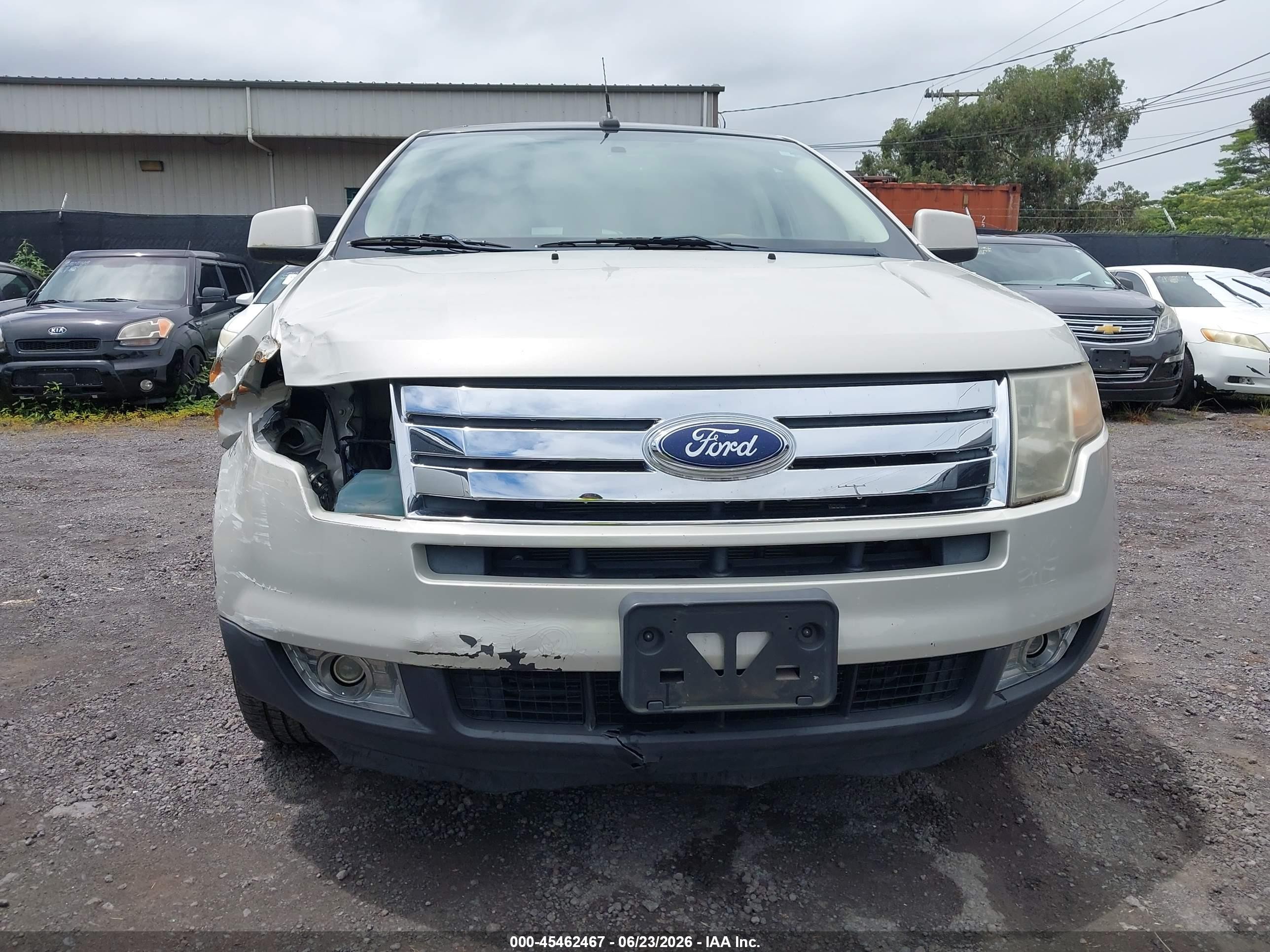 2007 Ford Edge Sel Plus White vin: 2FMDK39C07BB44405