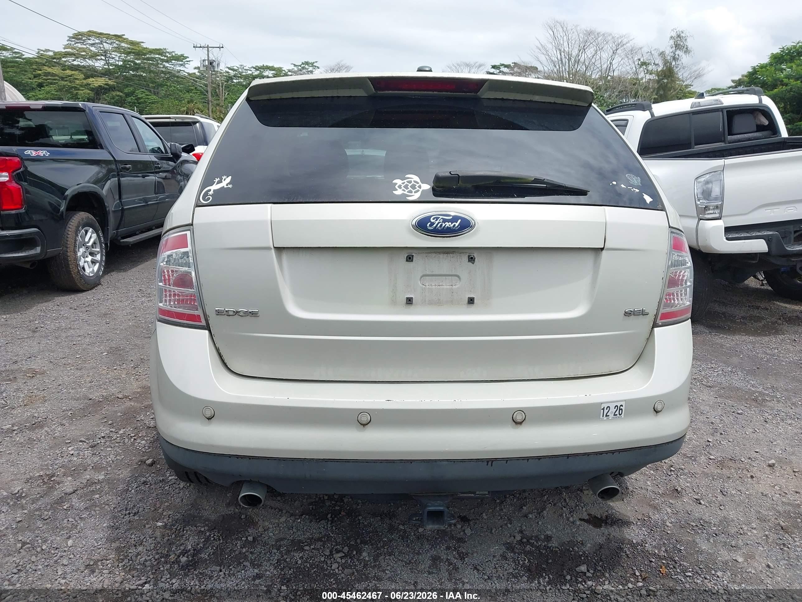 2007 Ford Edge Sel Plus White vin: 2FMDK39C07BB44405