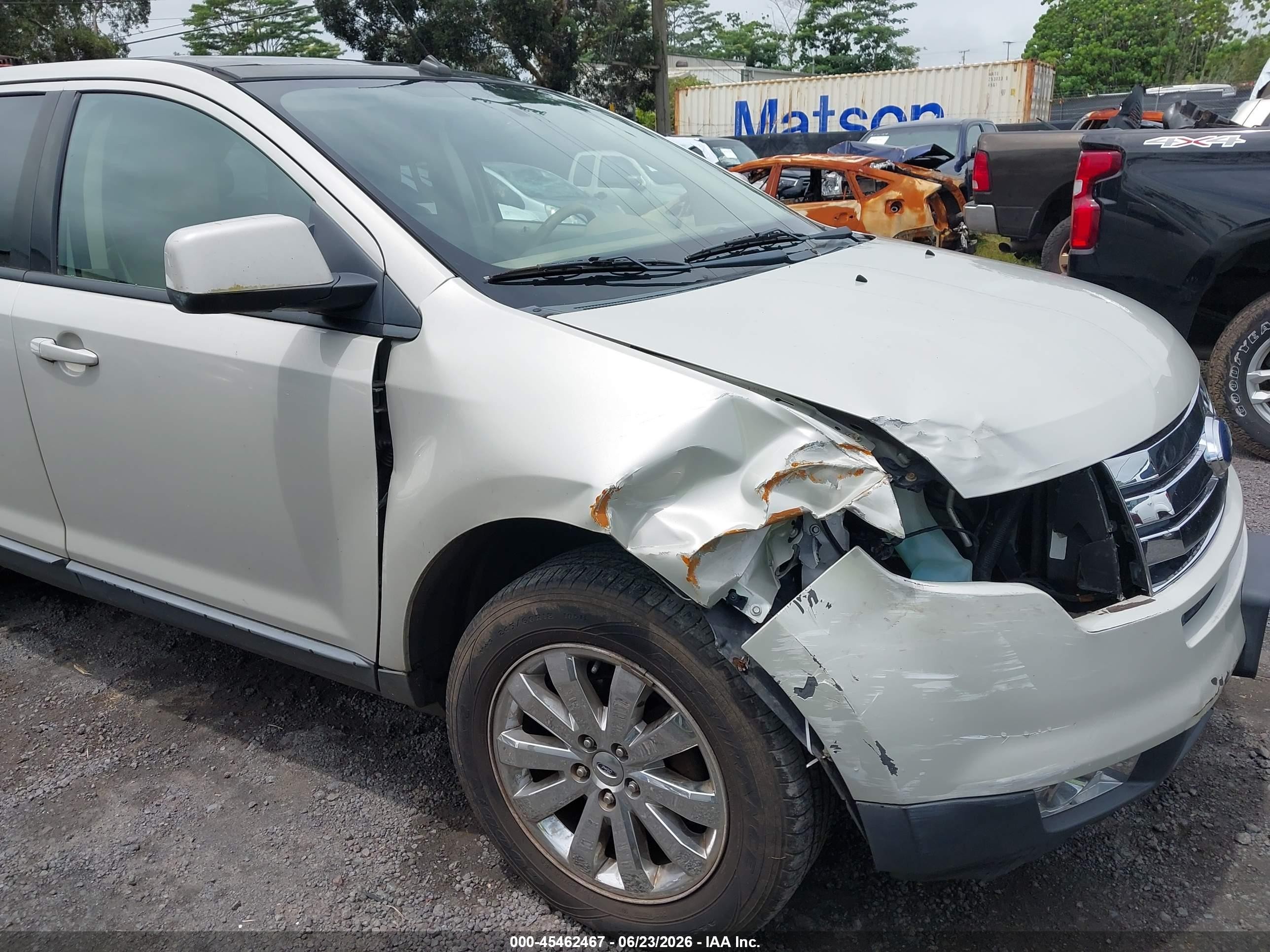 2007 Ford Edge Sel Plus White vin: 2FMDK39C07BB44405