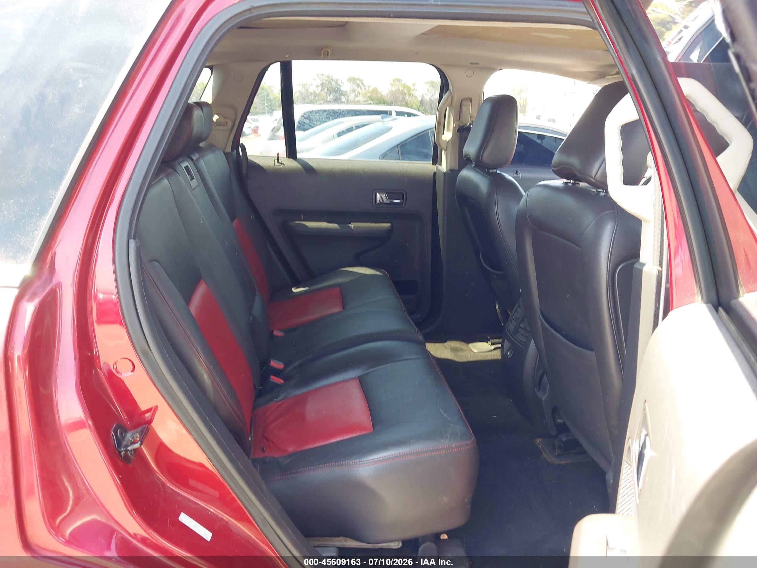 2008 Ford Edge Limited Red vin: 2FMDK39C08BA75801