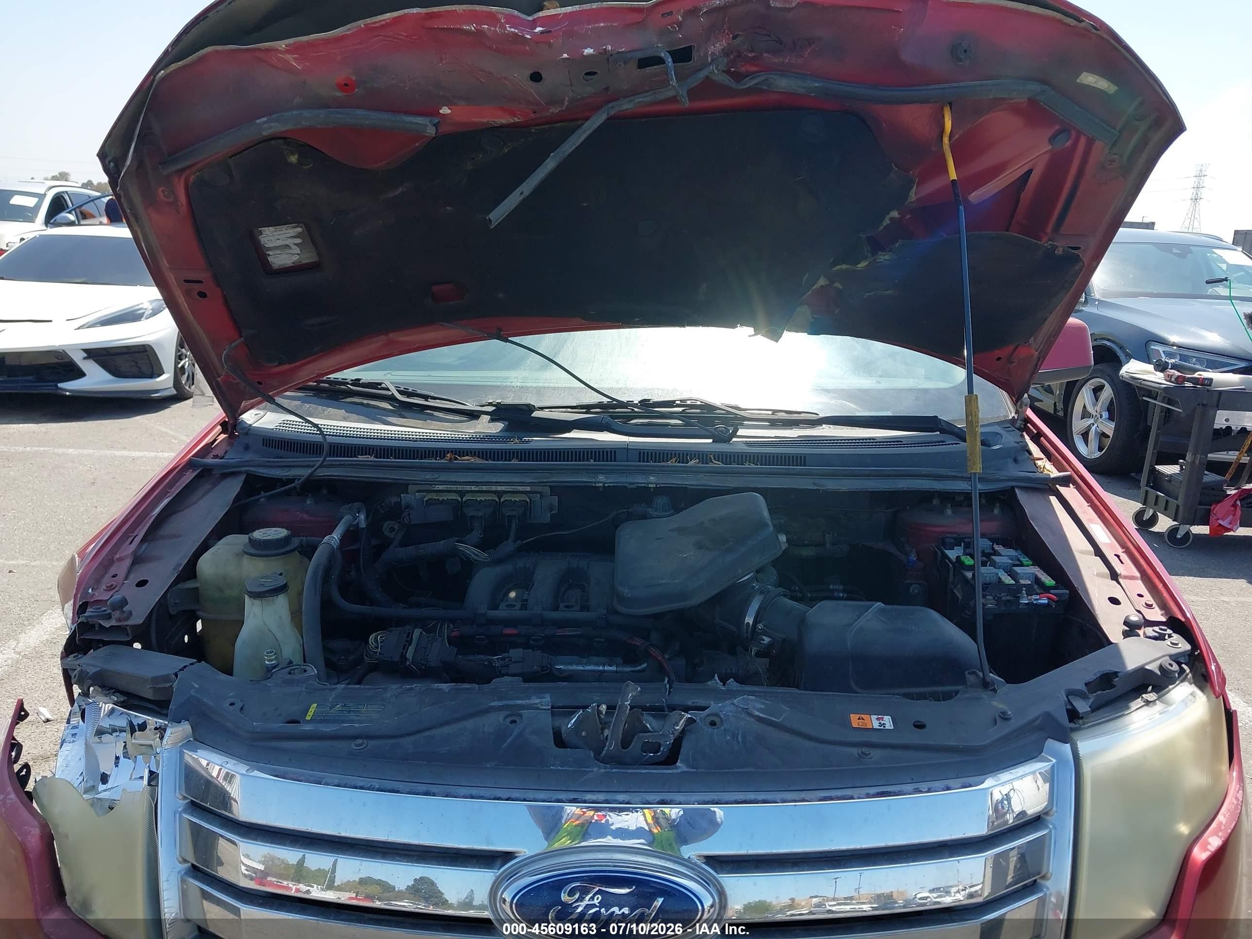 2008 Ford Edge Limited Red vin: 2FMDK39C08BA75801
