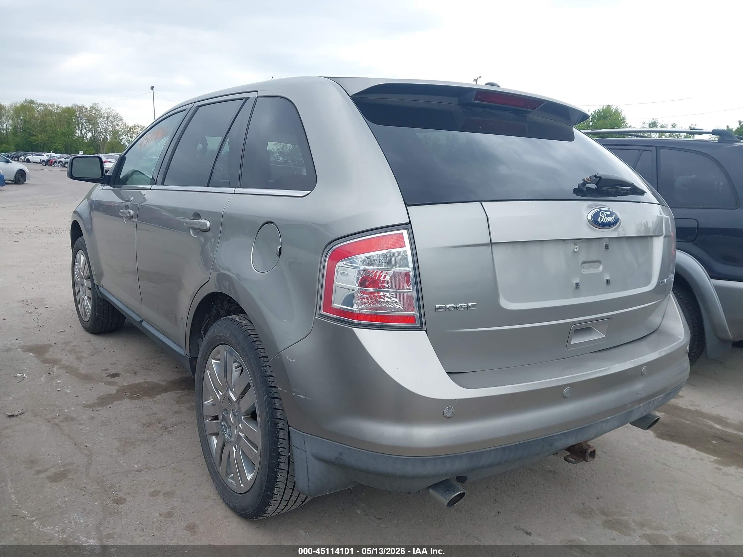 2008 Ford Edge Limited Серый vin: 2FMDK39C08BB35656