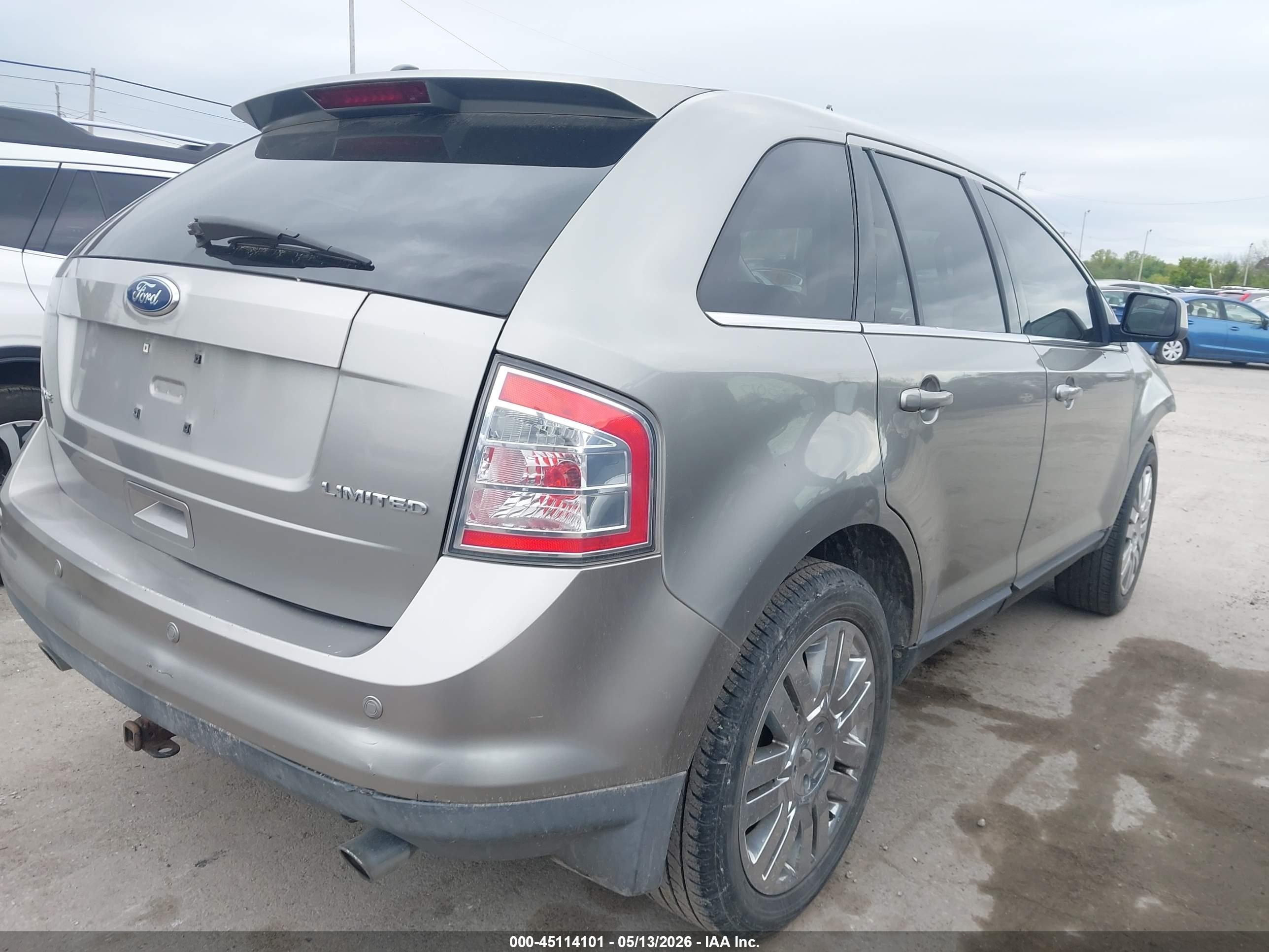 2008 Ford Edge Limited Серый vin: 2FMDK39C08BB35656
