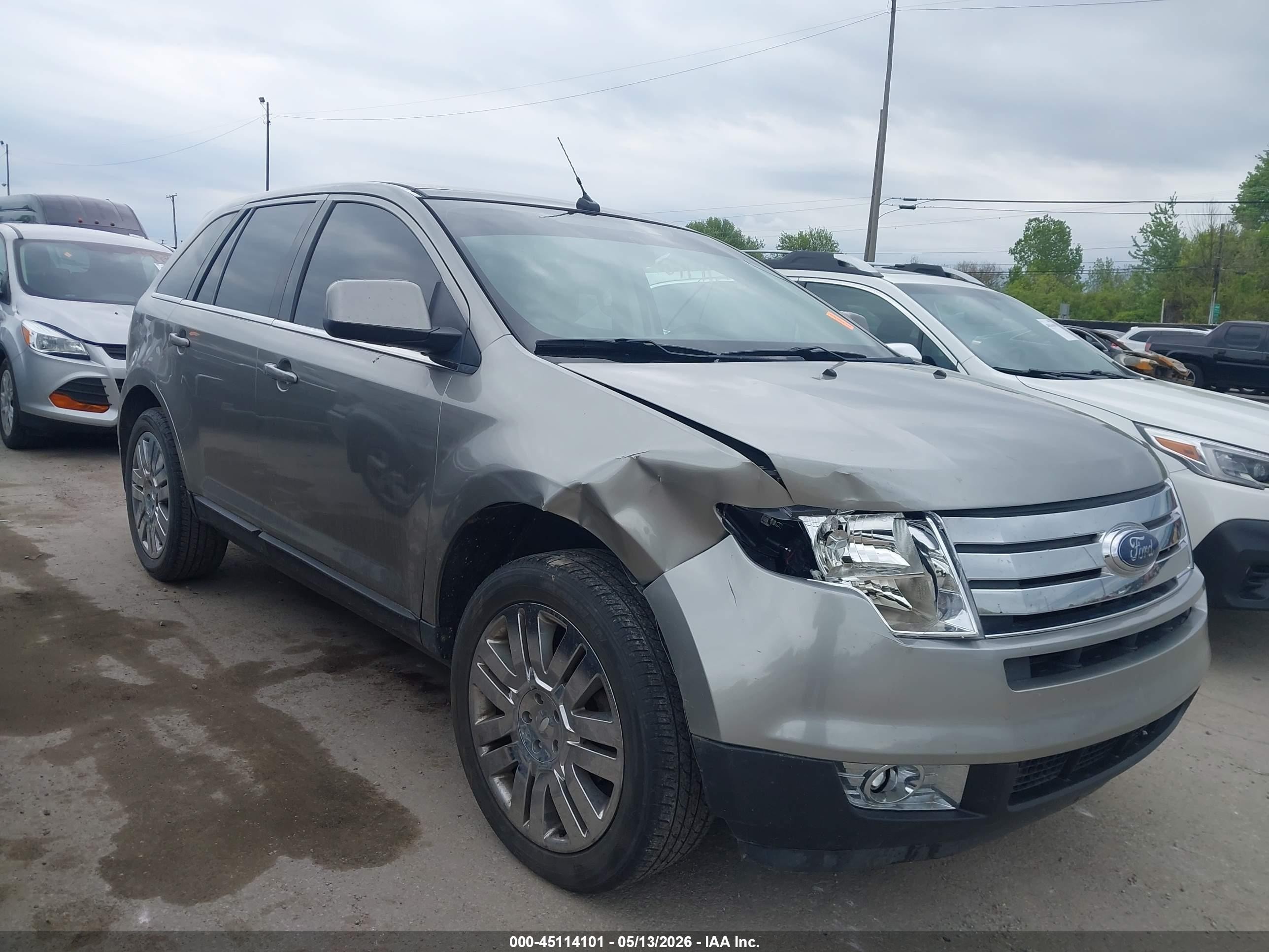 2008 Ford Edge Limited Серый vin: 2FMDK39C08BB35656